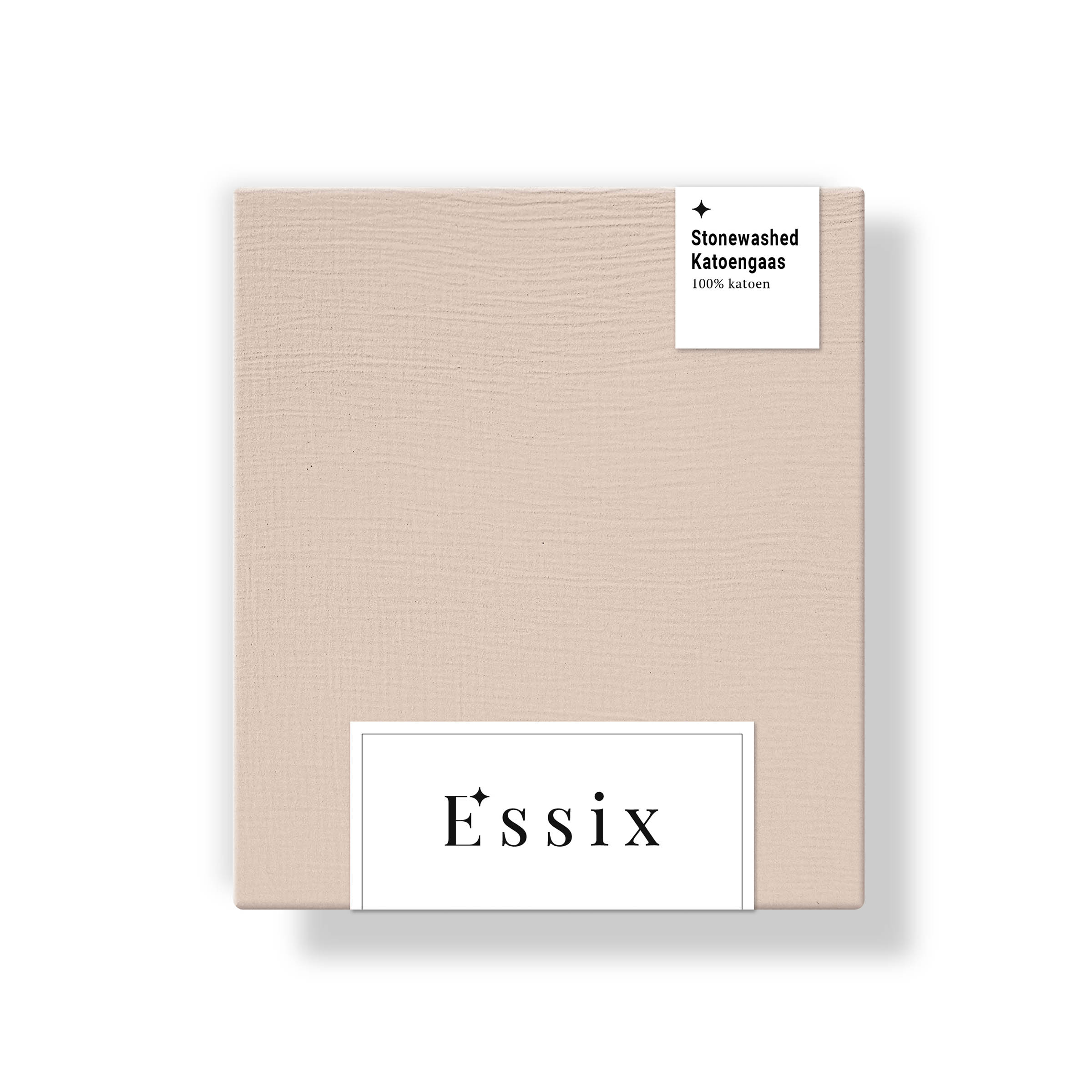 Essix Kussensloop Tendresse Stonewashed Katoengaas 145TC Beige