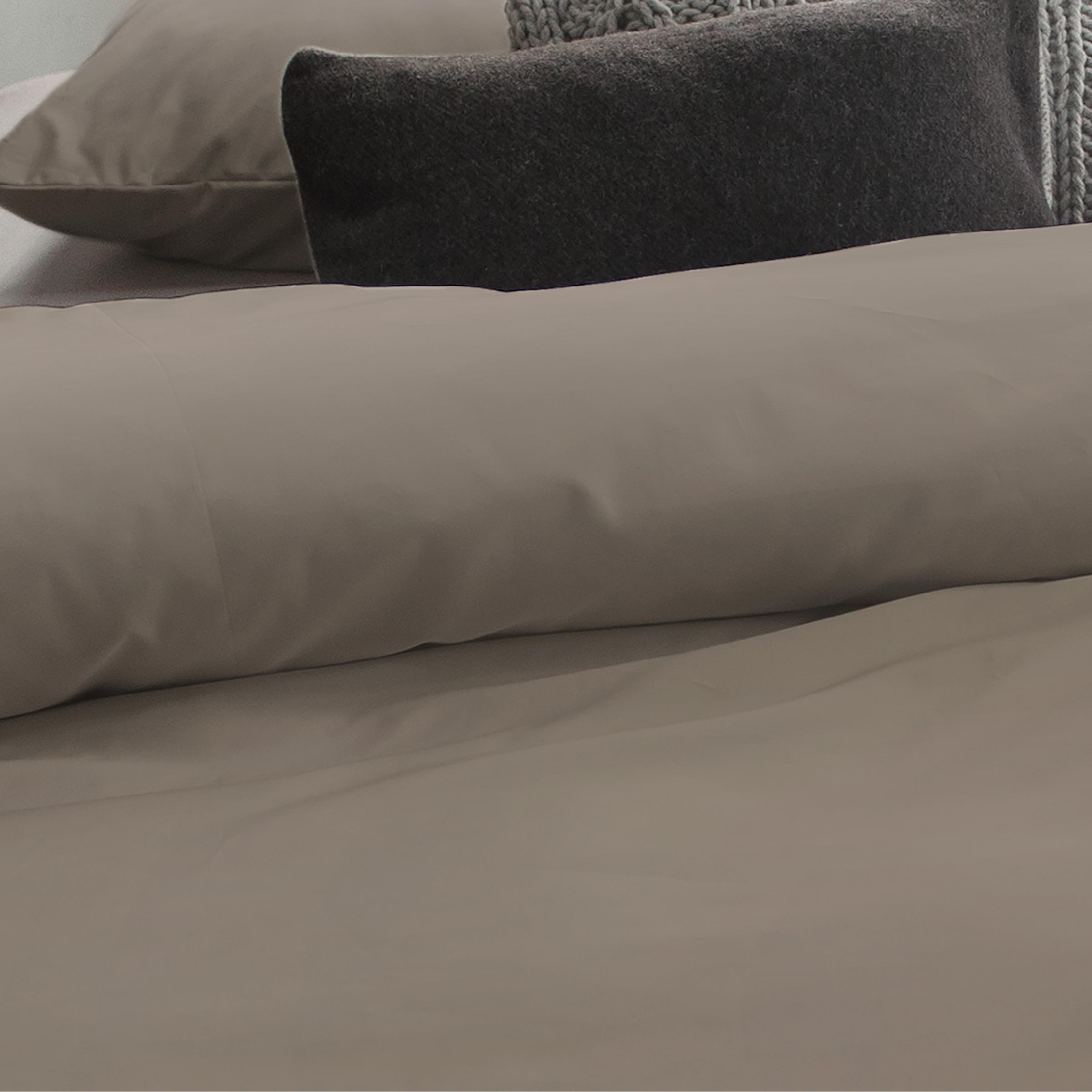 Dommelin Dekbedovertrek Set Satijn 600TC Truffel