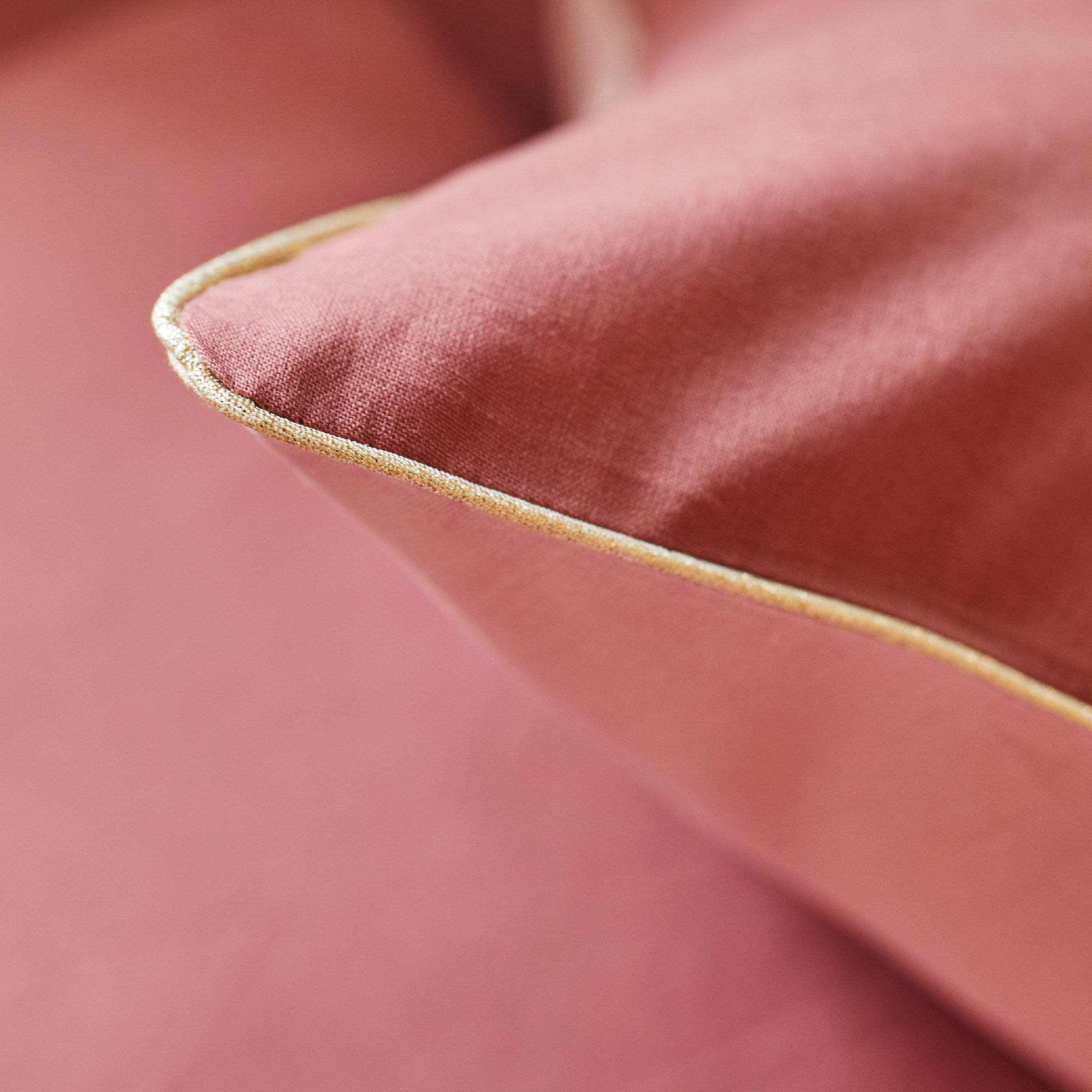 Essix Kussensloop Bons Jours Entincelle Katoen 145TC Rose Indien - Solaire