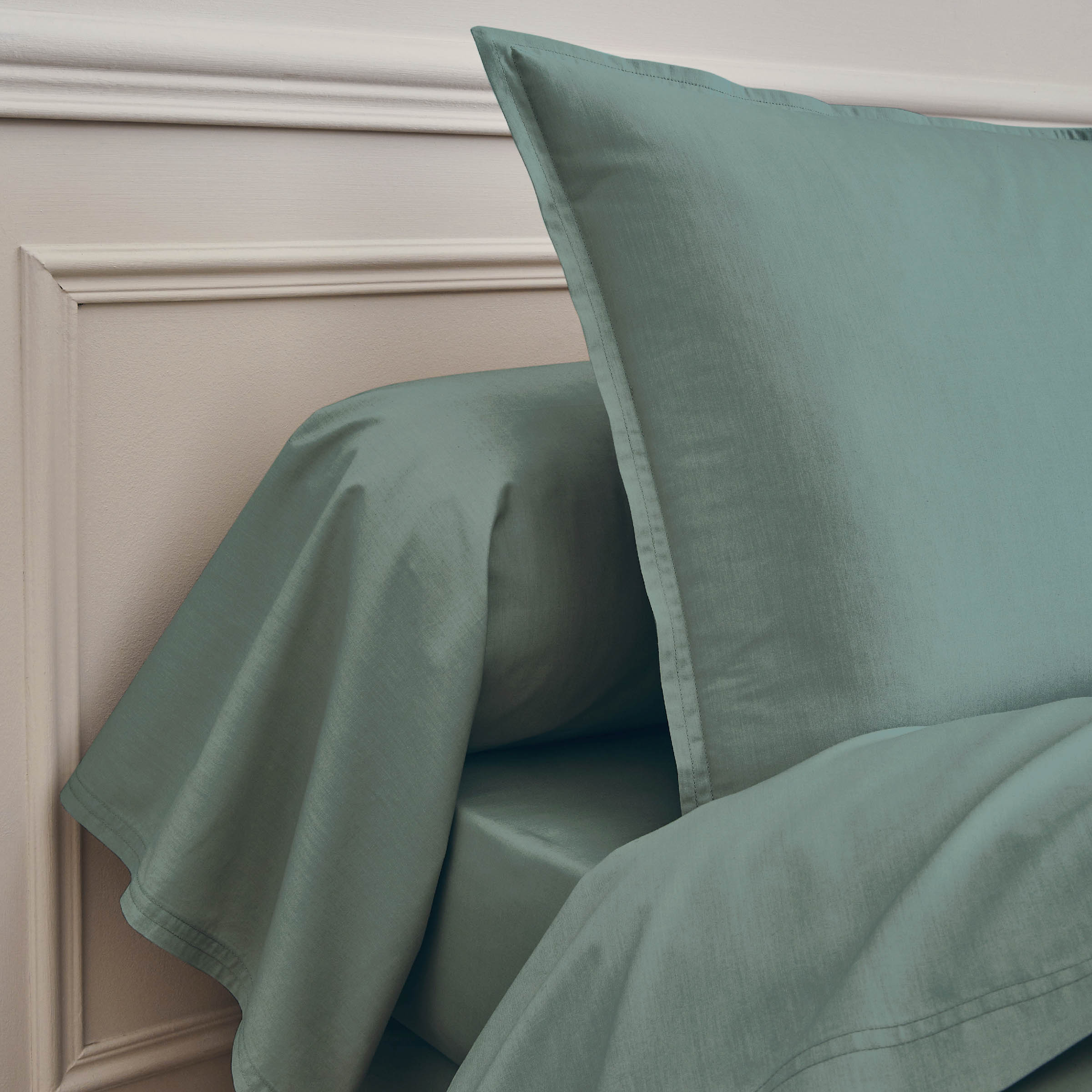 Essix Split Hoeslaken Premiere Percal 200TC Agave