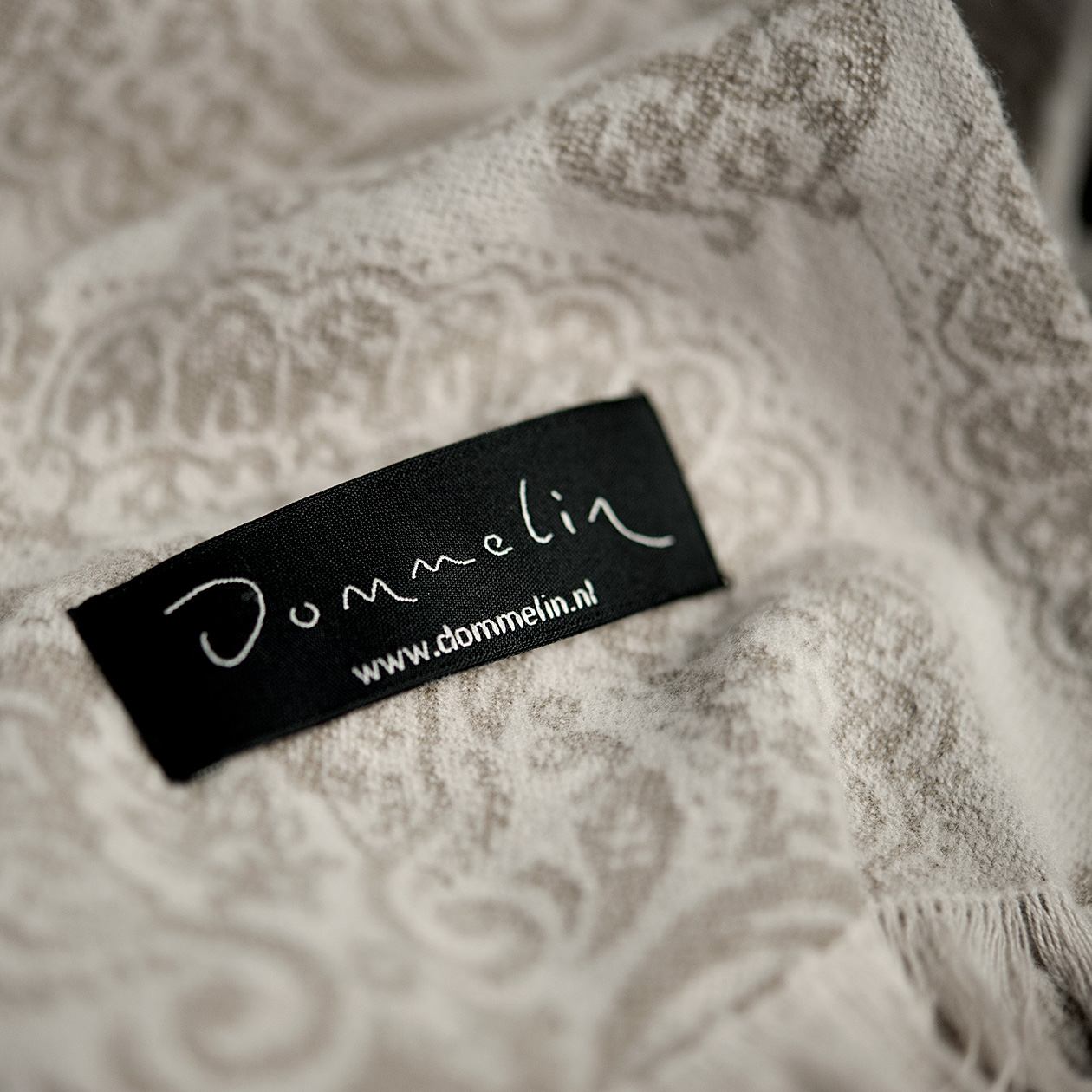 Dommelin Plaid Classico Katoen Beige 130 x 180 cm