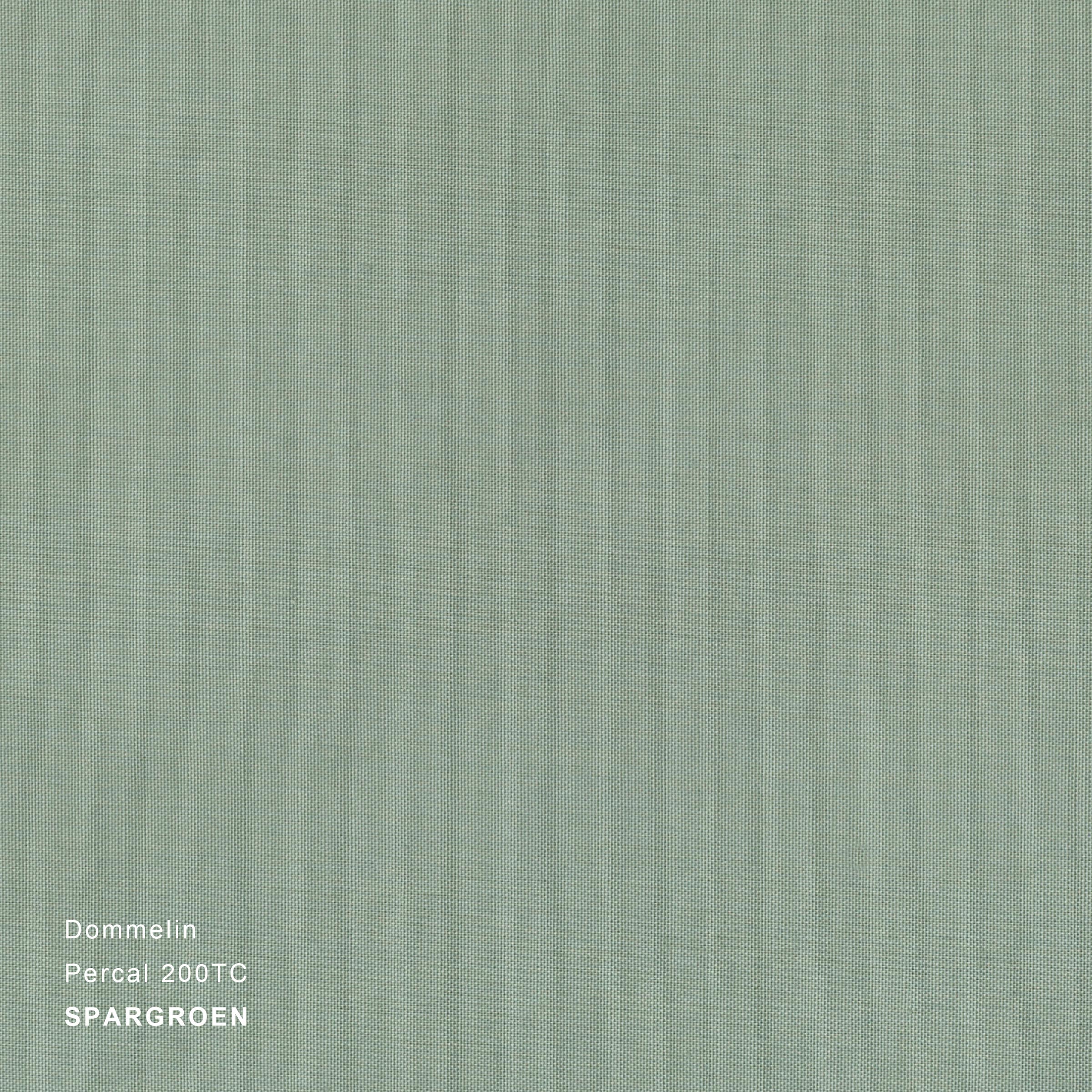 Dommelin Dekbedovertrek Set Percal 200TC Spargroen