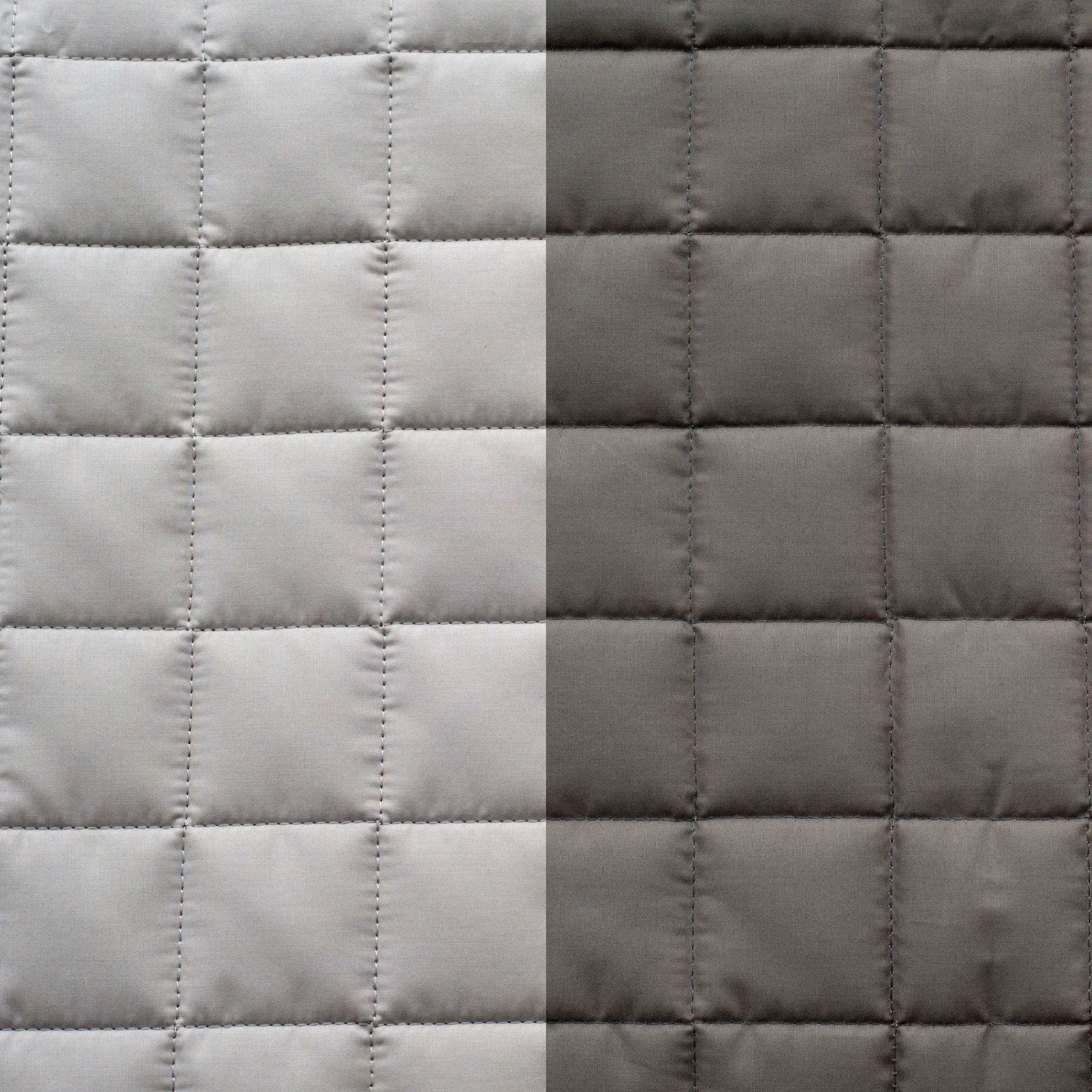 Dommelin Sierkussenhoes Block Percal 200TC Muisgrijs - Leisteengrijs