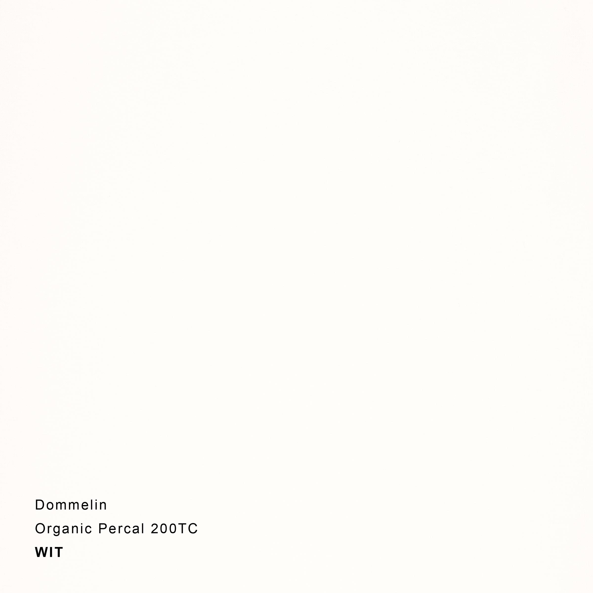 Dommelin Kussensloop Organic Percal 200TC Wit 