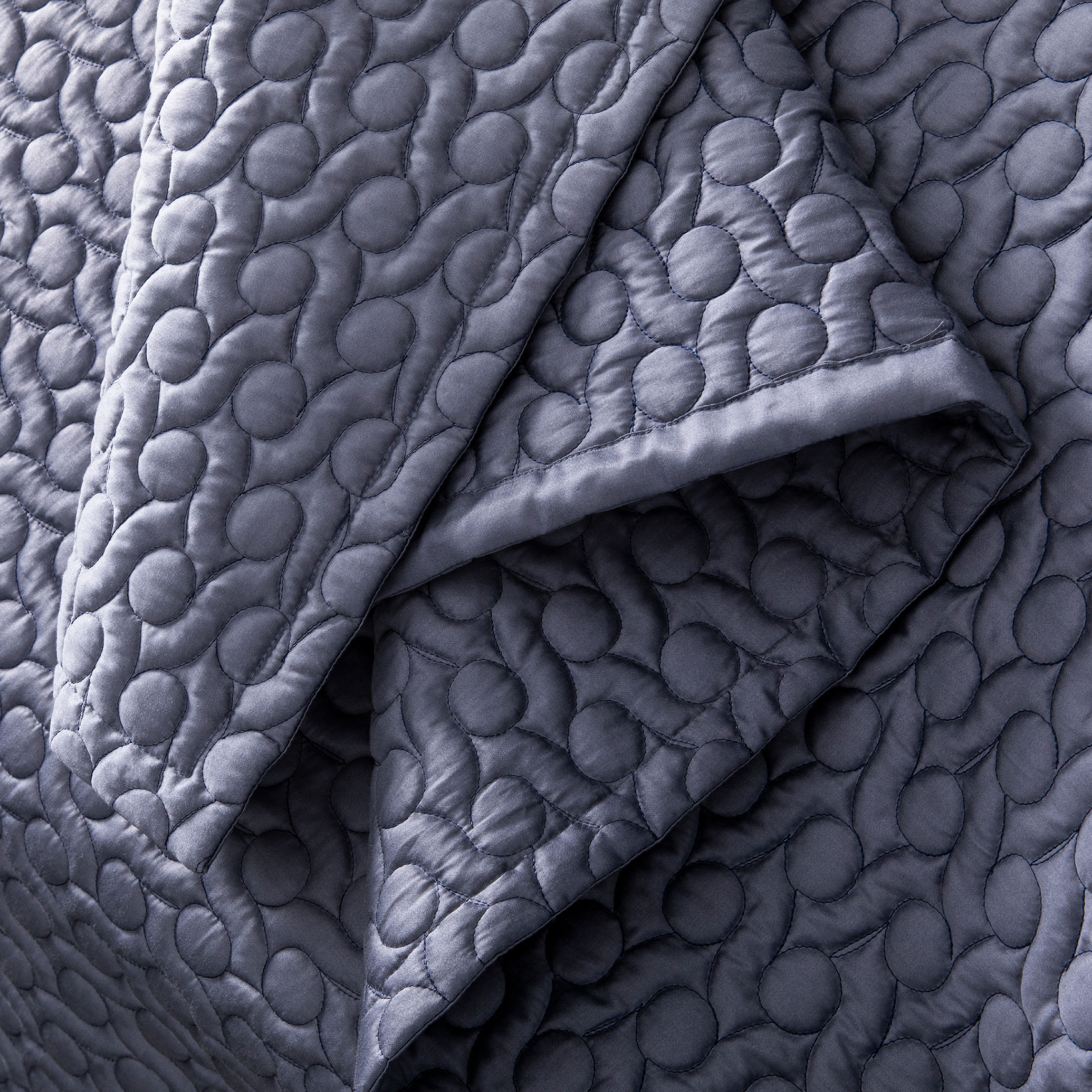 Alexandre Turpault Sprei Poesie Satijn Marine 260 x 240 cm