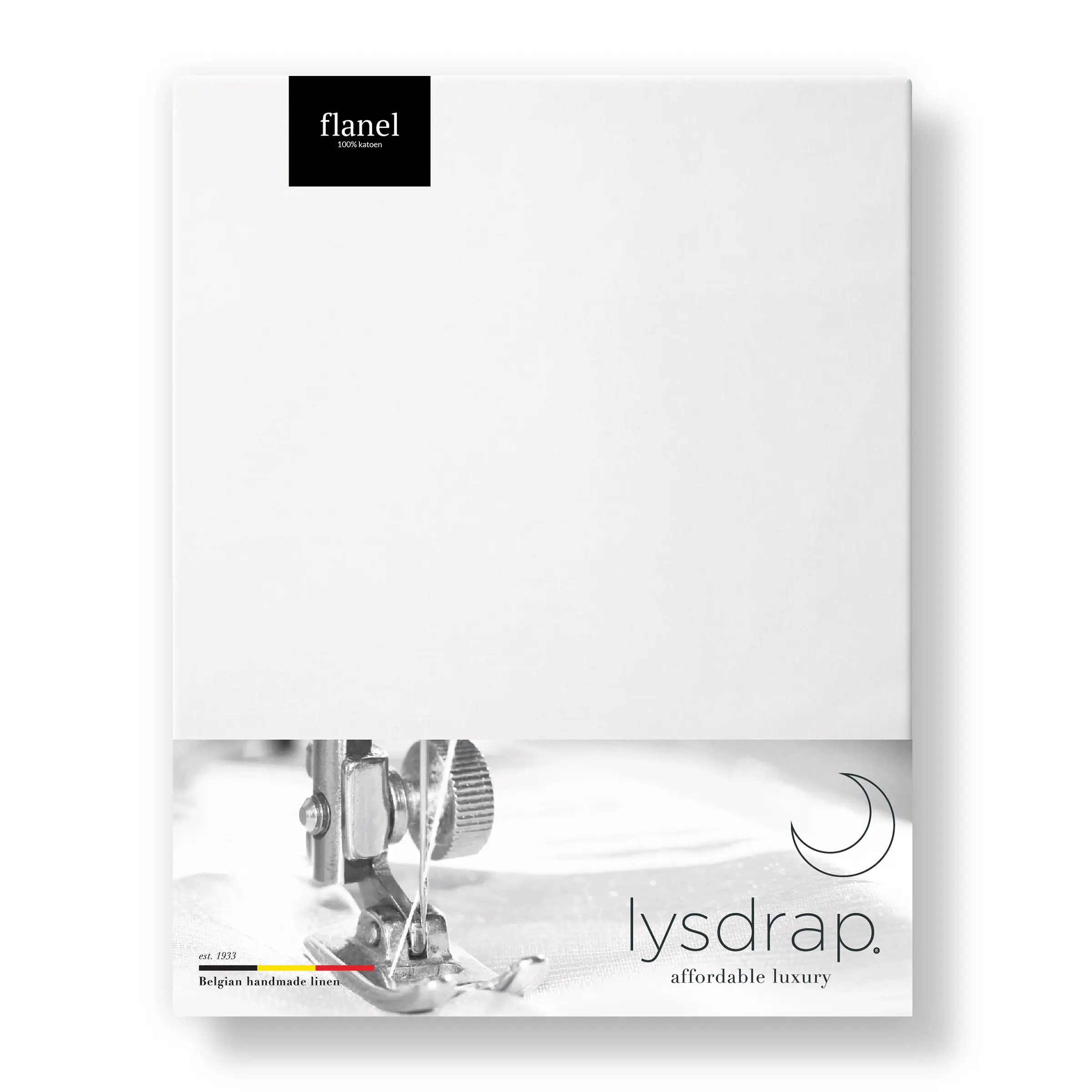 Lysdrap Hoeslaken Hoge Hoek Flanel 140 gr/m2 Wit