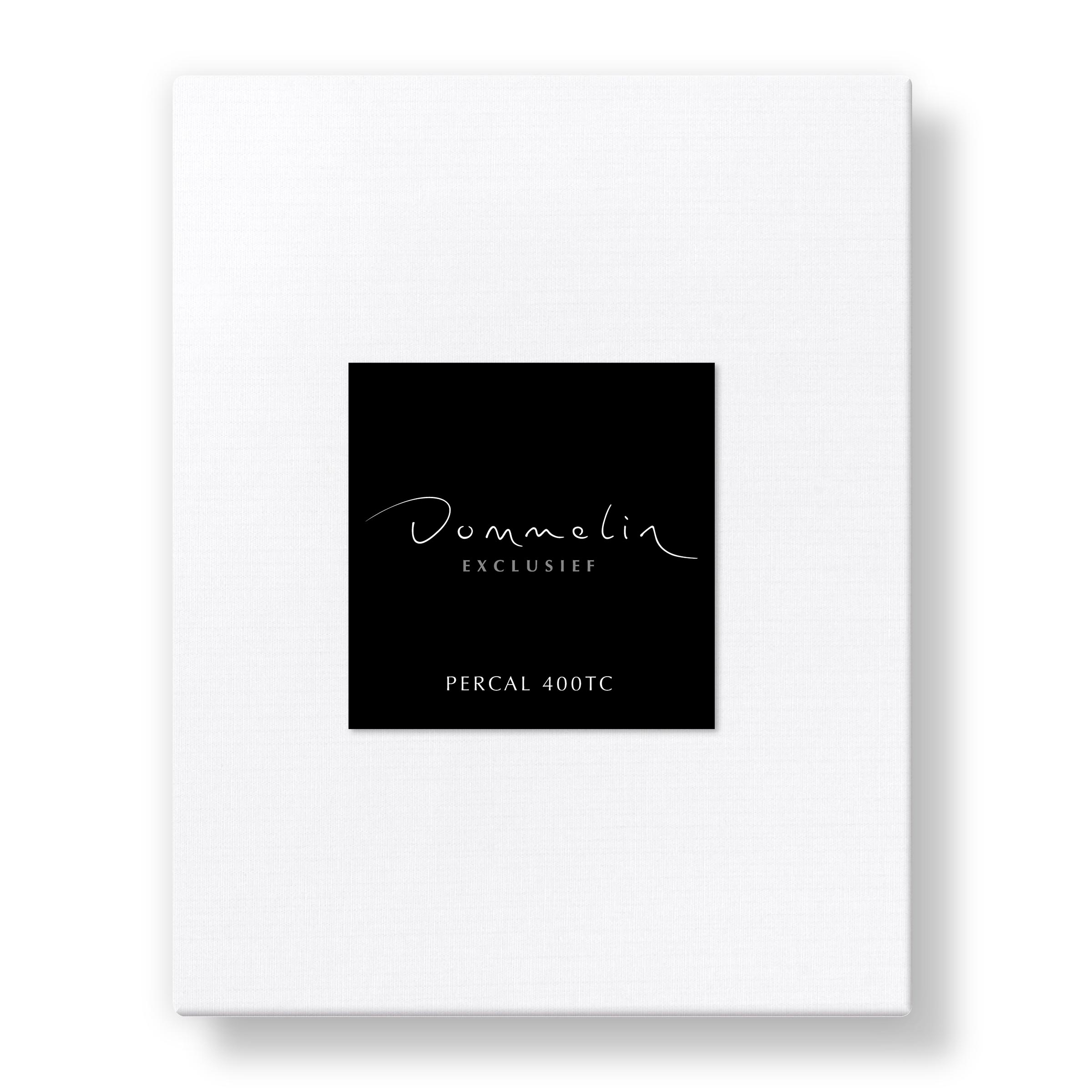 Dommelin Dubbel Split Topper Hoeslaken Percal 400TC Wit