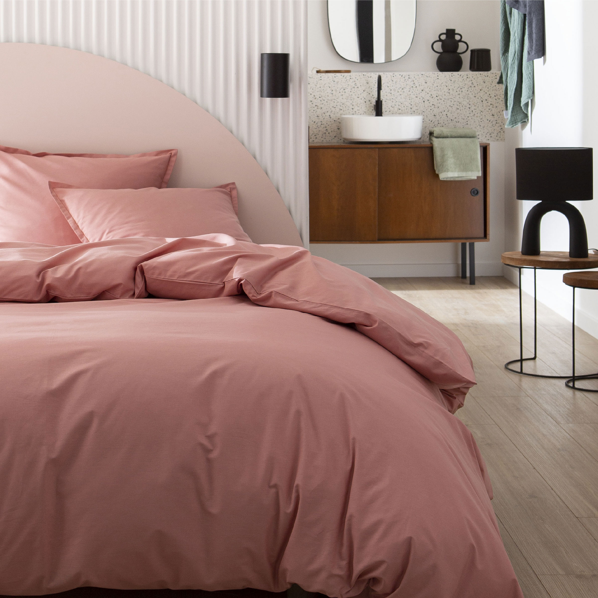 Essix Dekbedovertrek Set Tout Doux Katoen 145TC Rose Solaire 