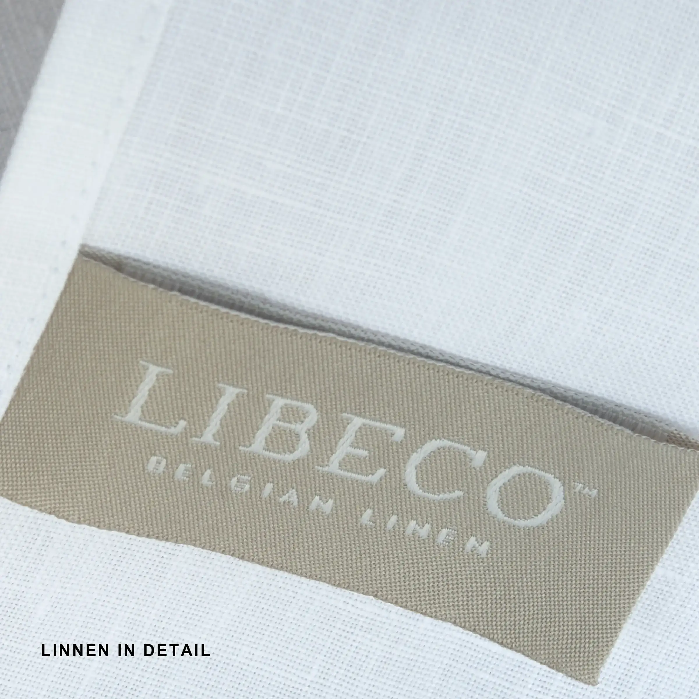 Libeco Dekbedovertrek Geneva op Maat Linnen 165 gr/m2 Wit