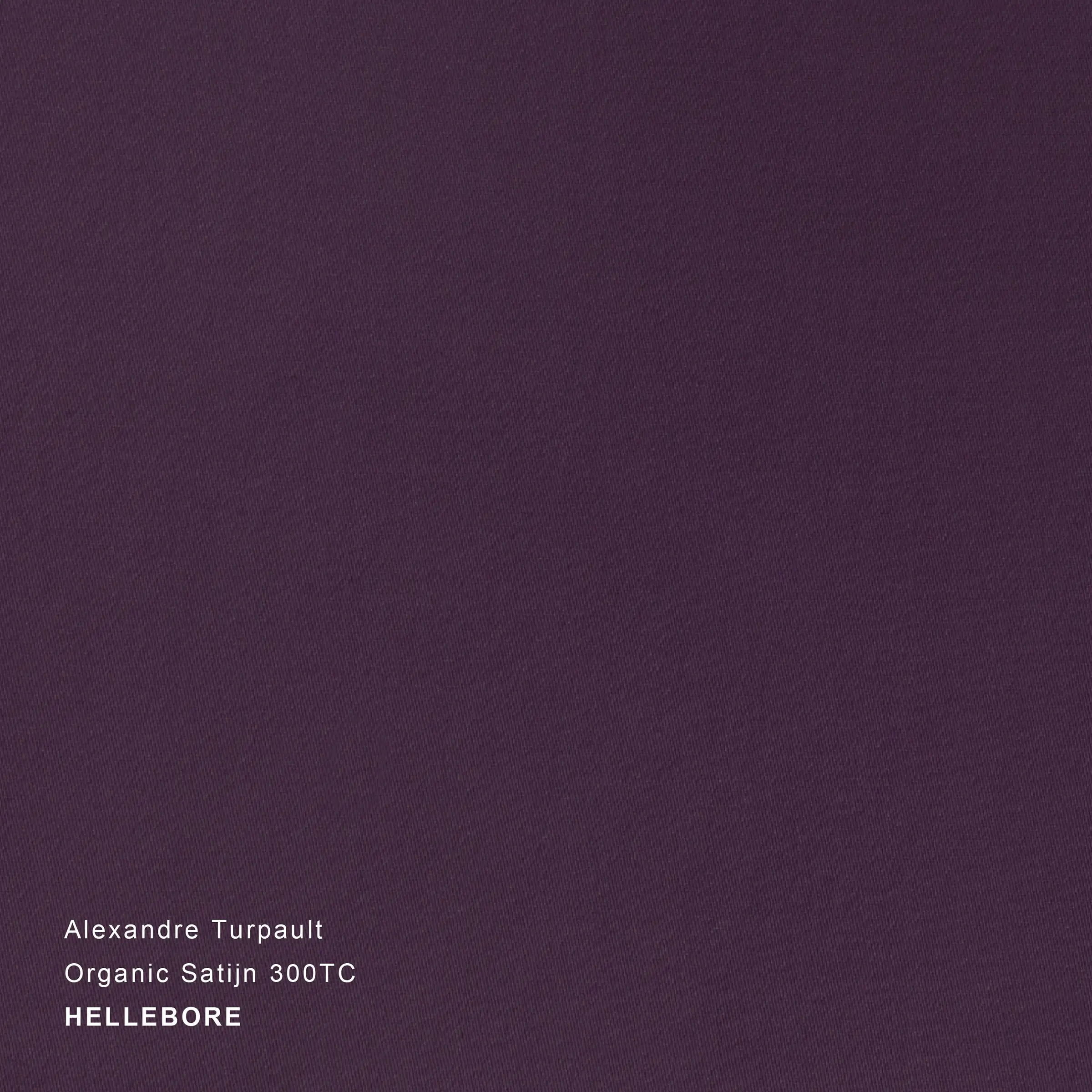 Alexandre Turpault Dekbedovertrek Teophile Organic Satijn 300TC Hellebore