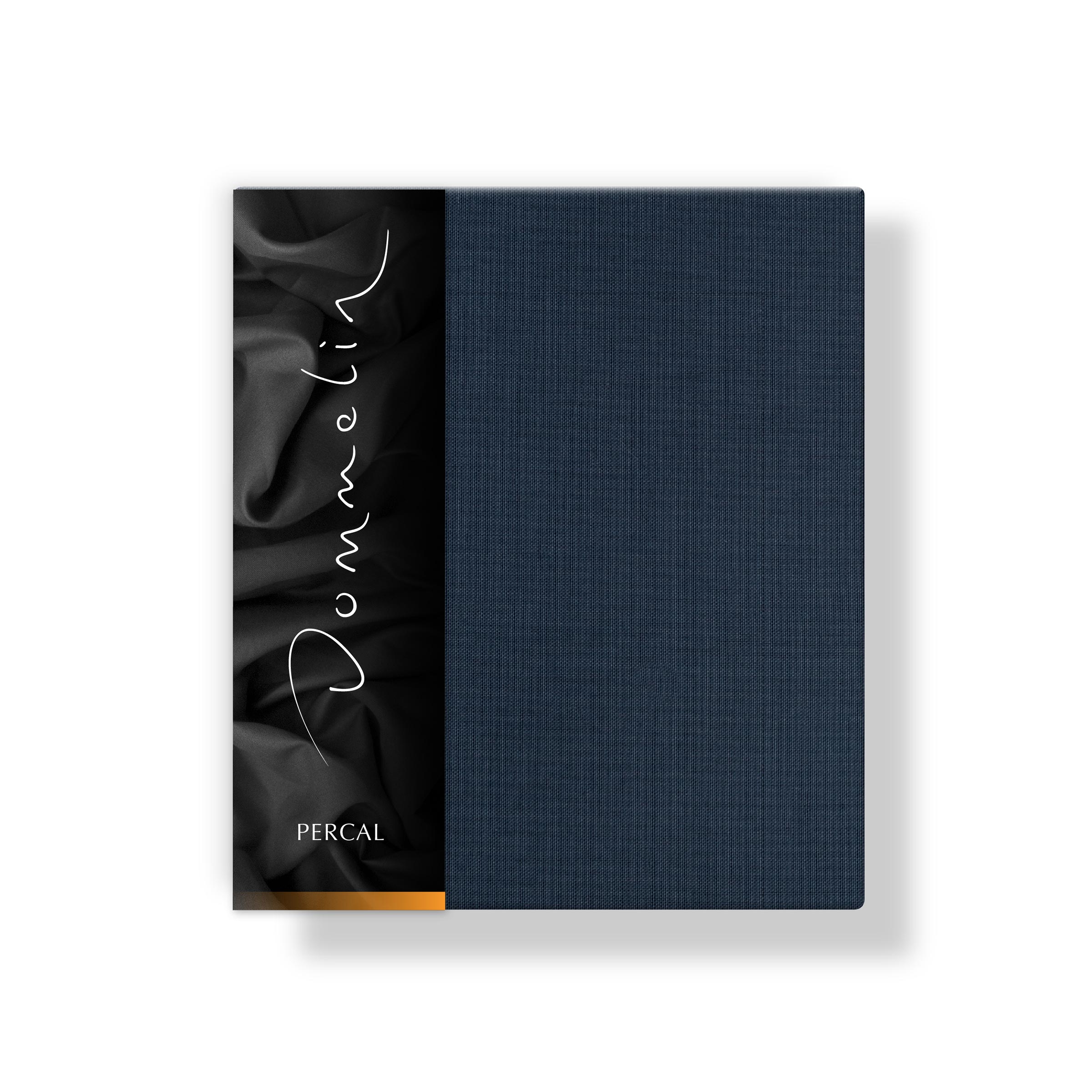 Dommelin Kussensloop Volant Percal 200TC Nachtblauw 60 x 70 cm