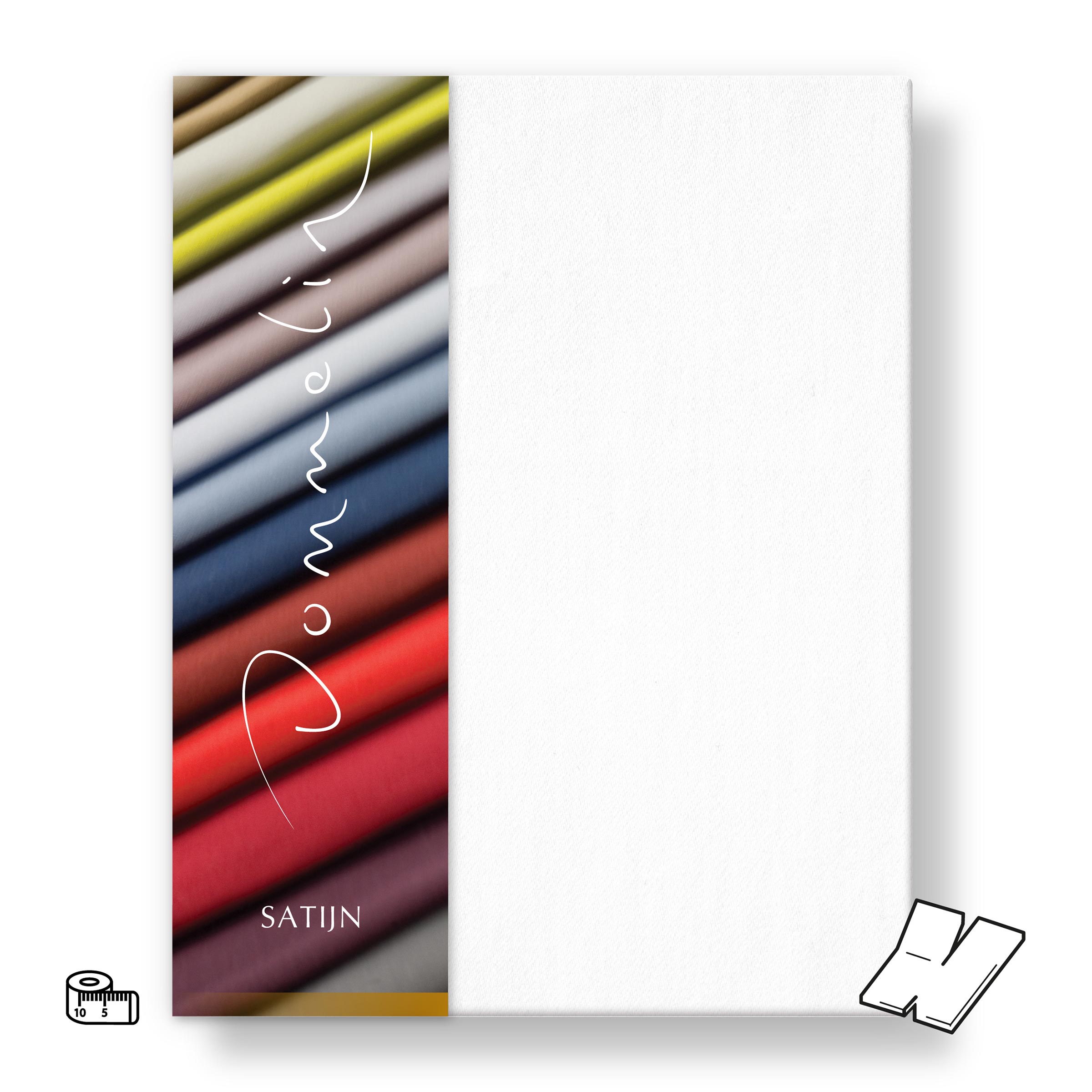 Dommelin Dubbel Split Topper Hoeslaken op Maat Satijn 300TC