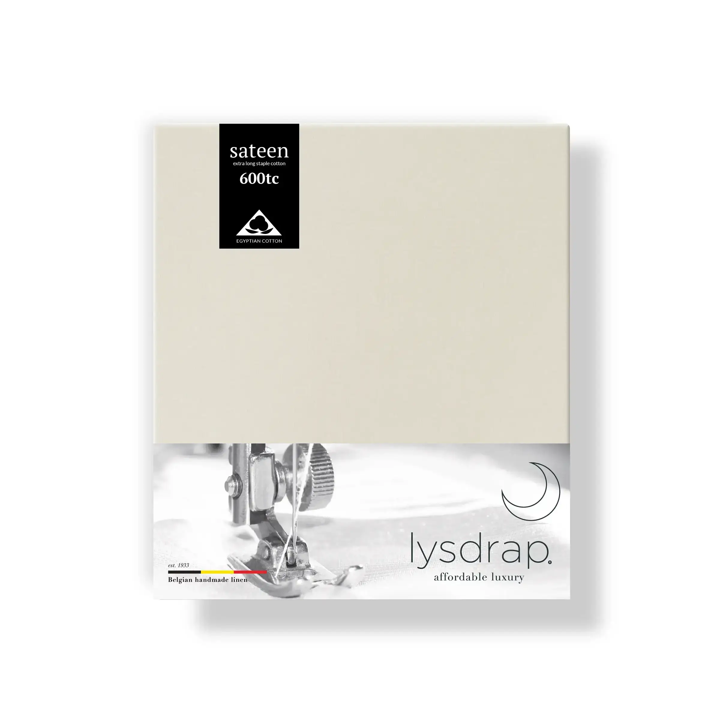 Lysdrap Kussensloop Virgo Satijn 600TC Champagne