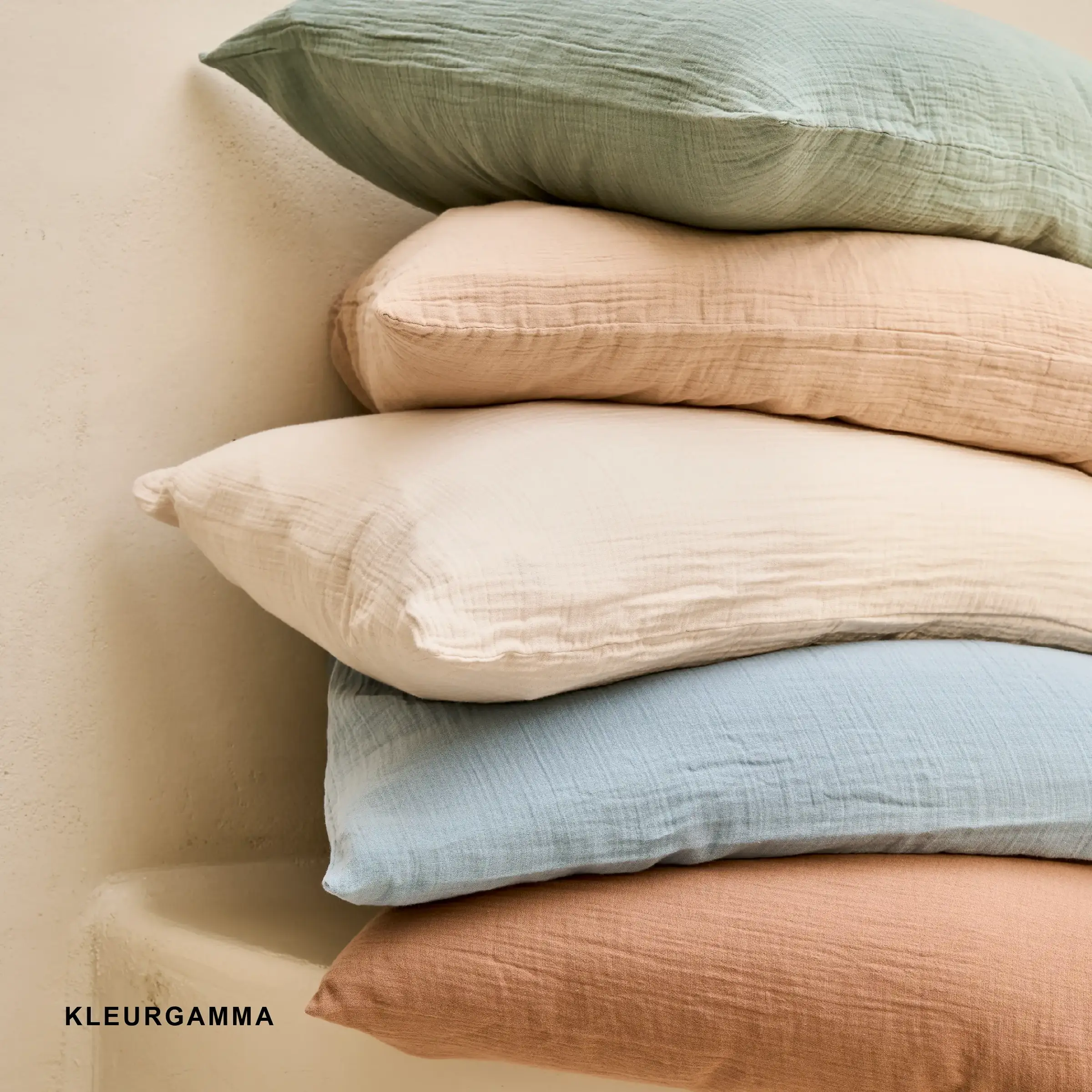 Essix Dekbedovertrek Tendresse Stonewashed Katoengaas 145TC Heure Bleue