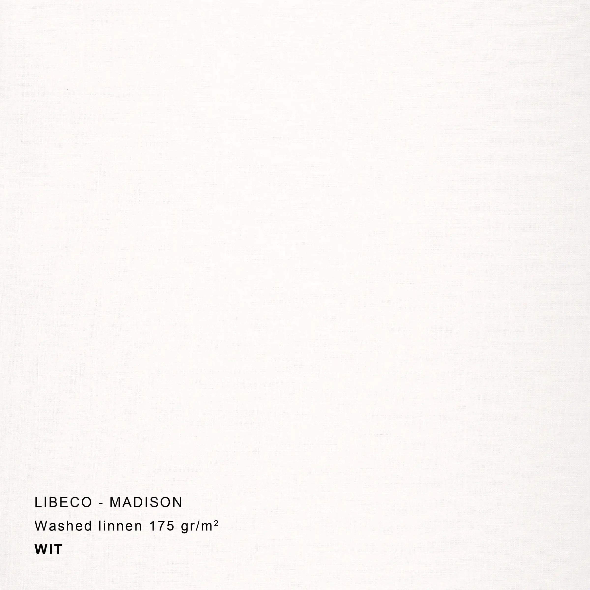 Libeco Laken Madison Washed Linnen 175 gr/m2 Wit