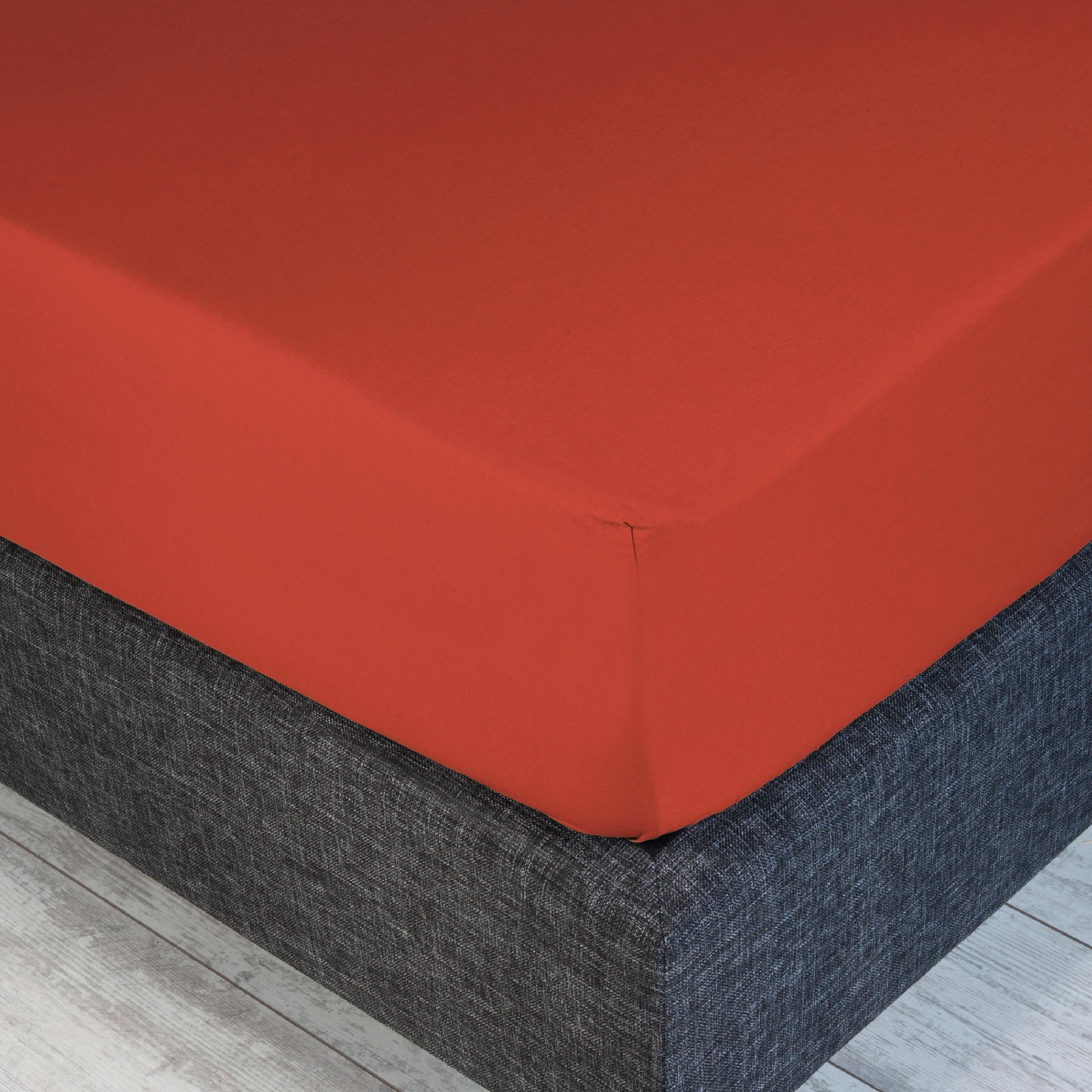 Dommelin Hoeslaken Satijn 300TC Terracotta