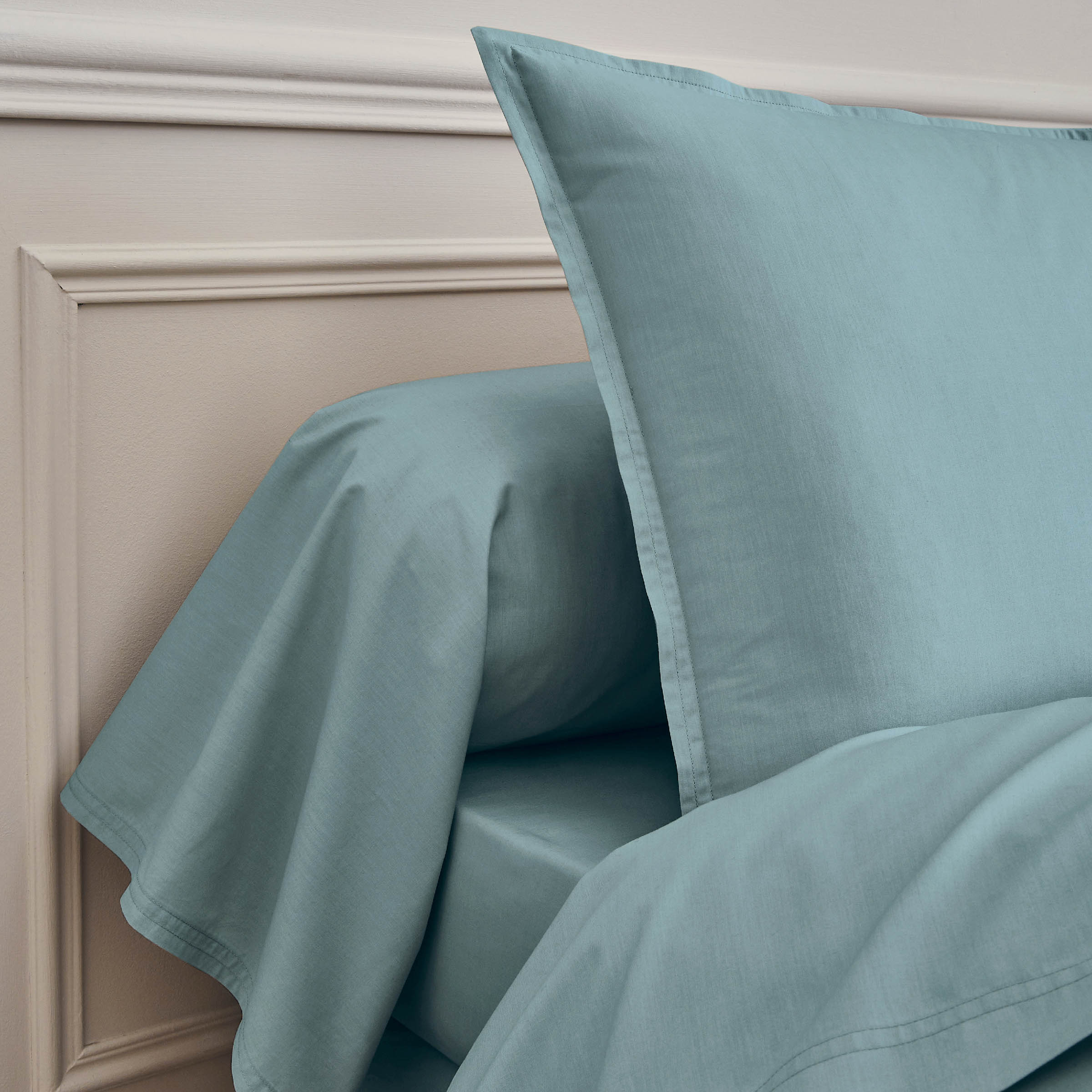 Essix Hoeslaken Premiere Percal 200TC Bleu Glacier