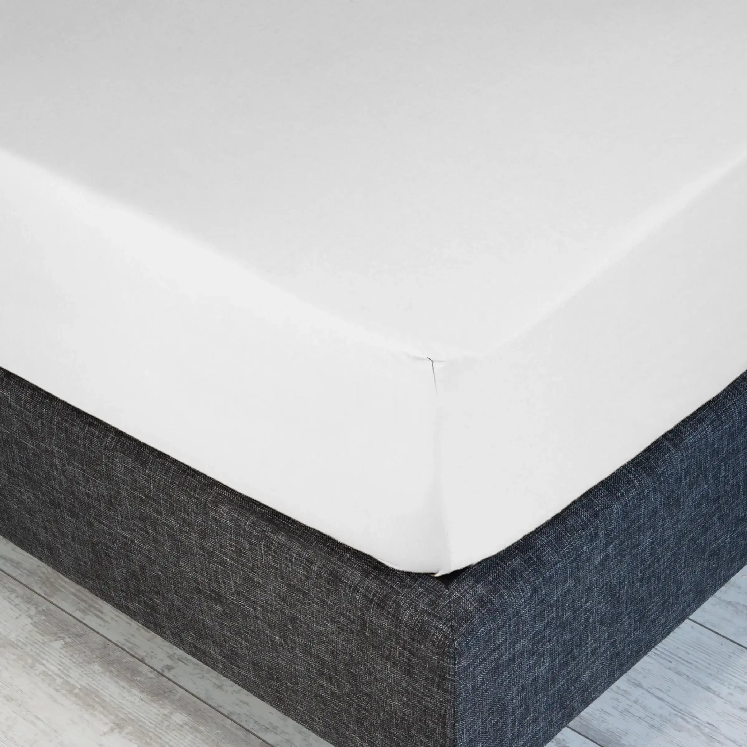 Lysdrap Hoeslaken Percal 400TC Champagne