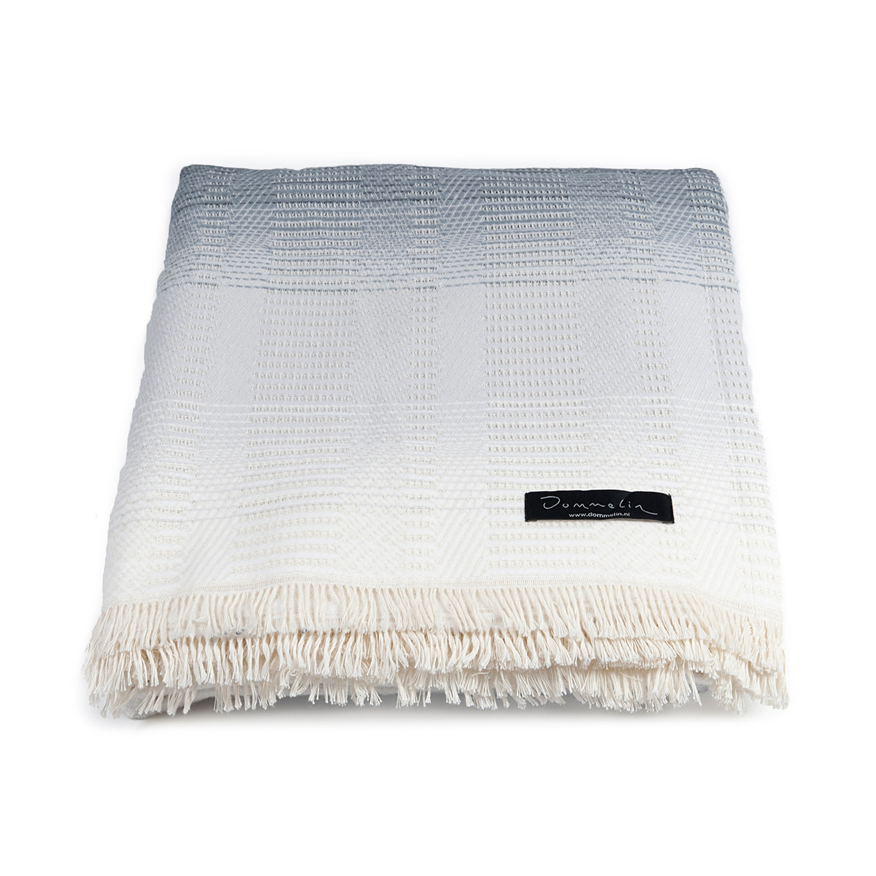 Dommelin Plaid Legend Katoen Grijs - Ecru 130 x 180 cm