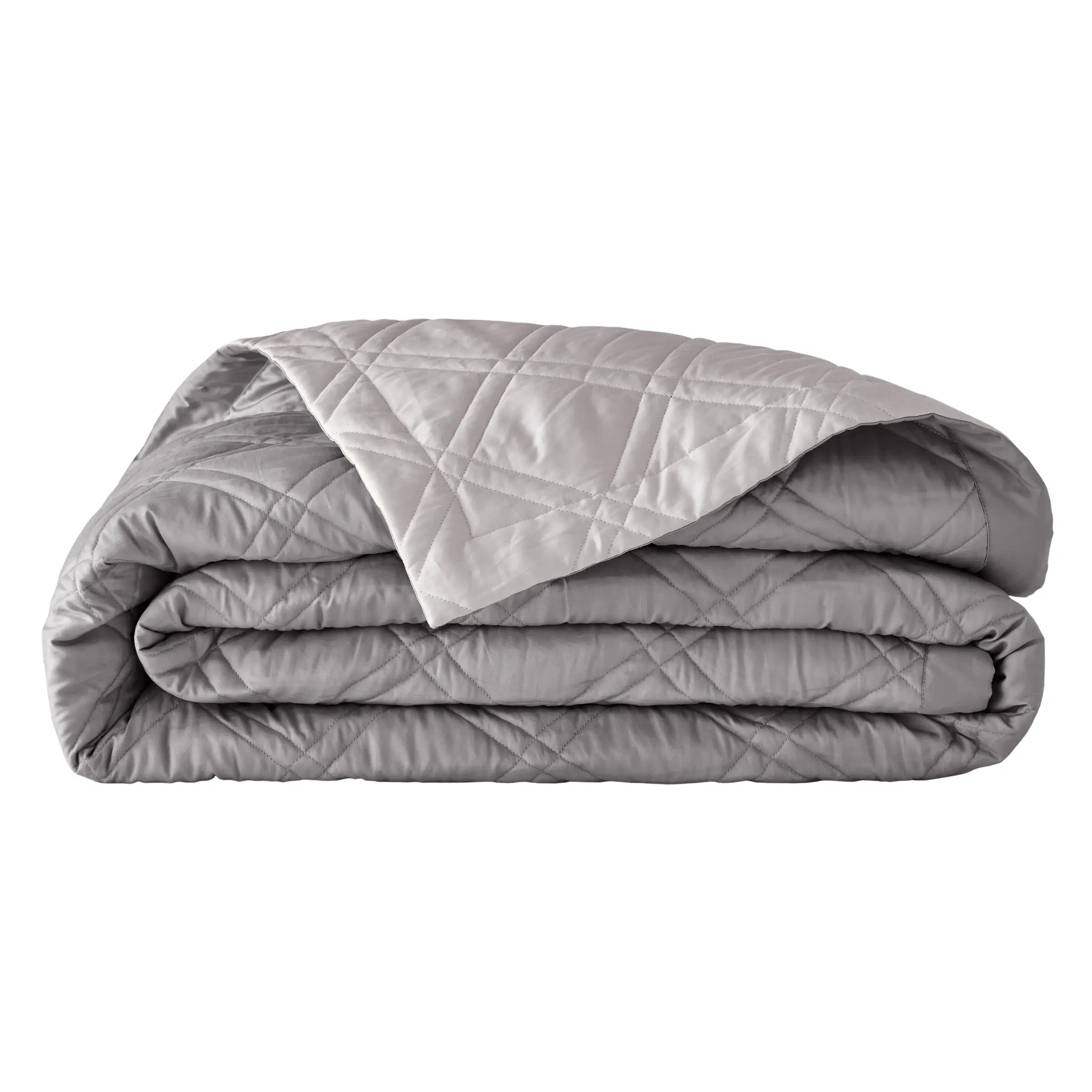 Alexandre Turpault Sprei Merveille Satijn Meteore - Argent 260 x 240 cm 