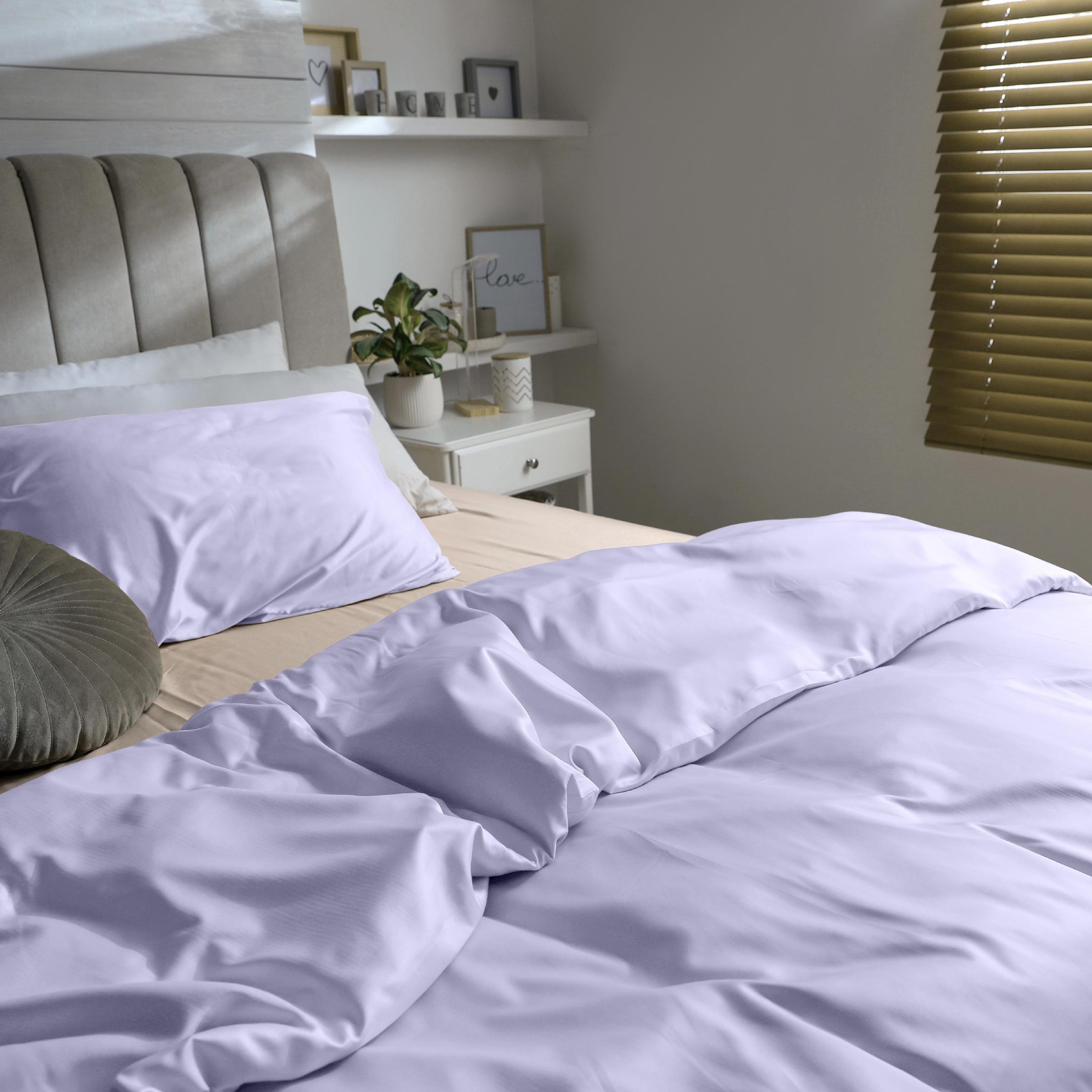 Dommelin Dekbedovertrek Set Satijn 300TC Lila 