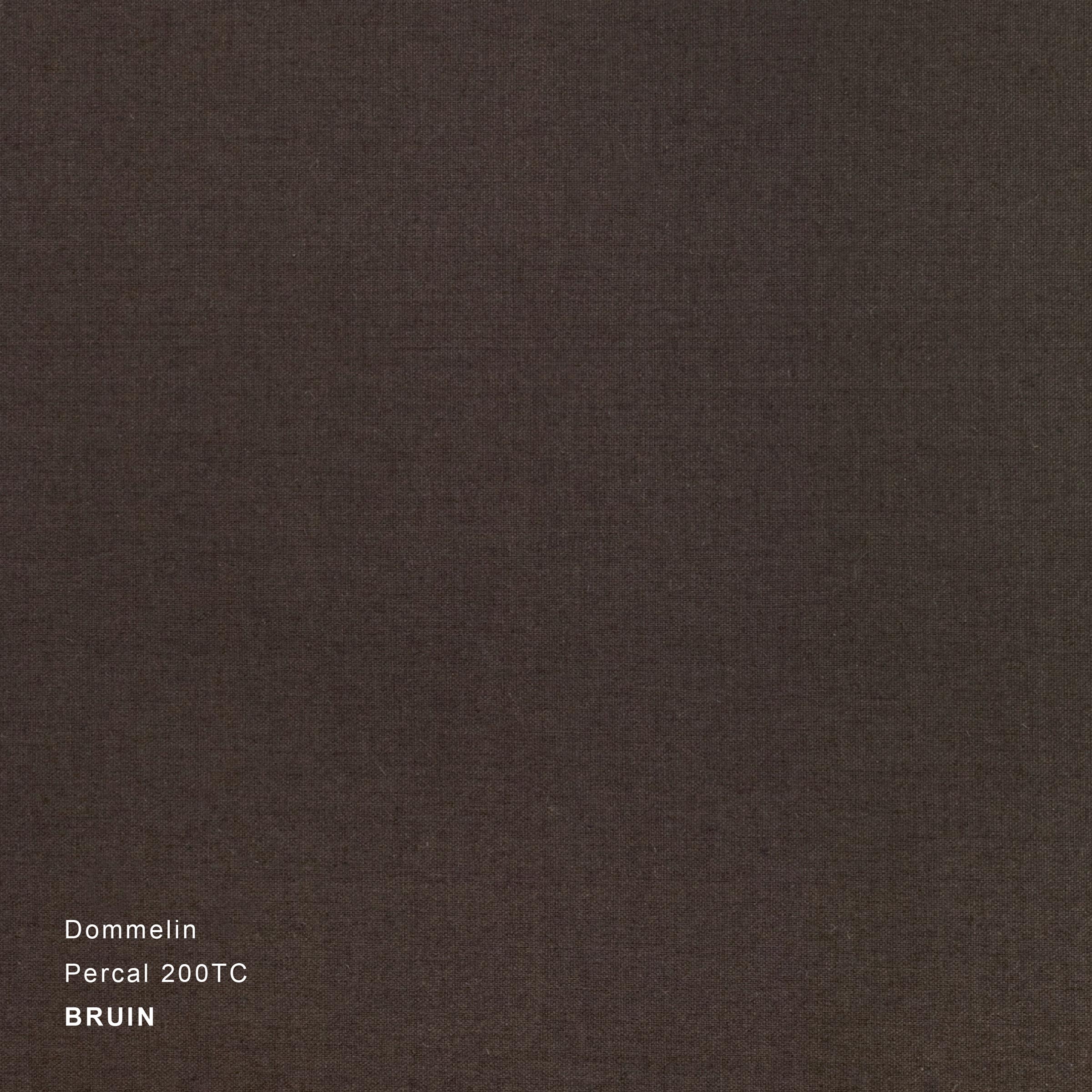 Dommelin Dekbedovertrek Set Percal 200TC Bruin 