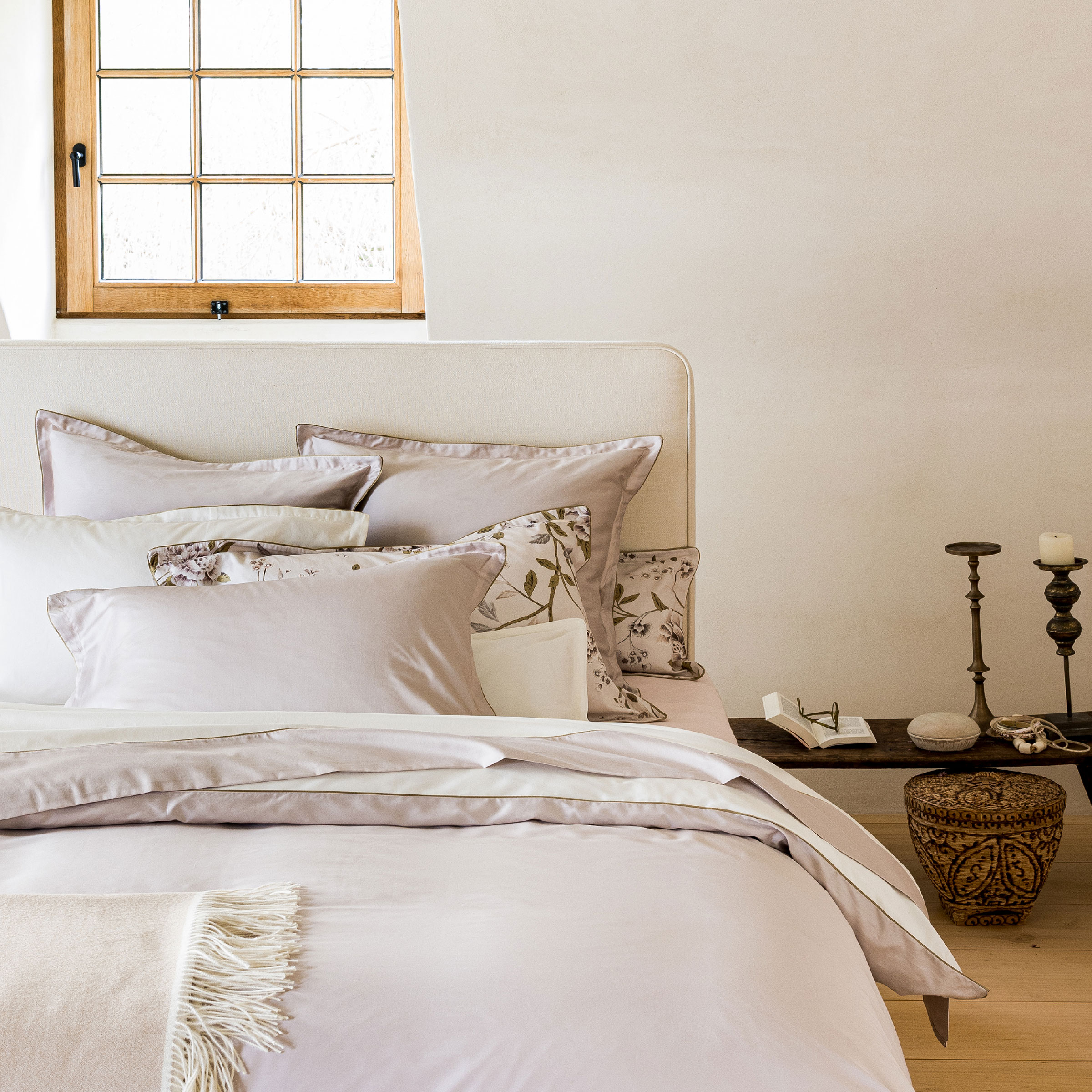 Alexandre Turpault Laken Nobel Organic Satijn 300TC Pink Dew - Hermine