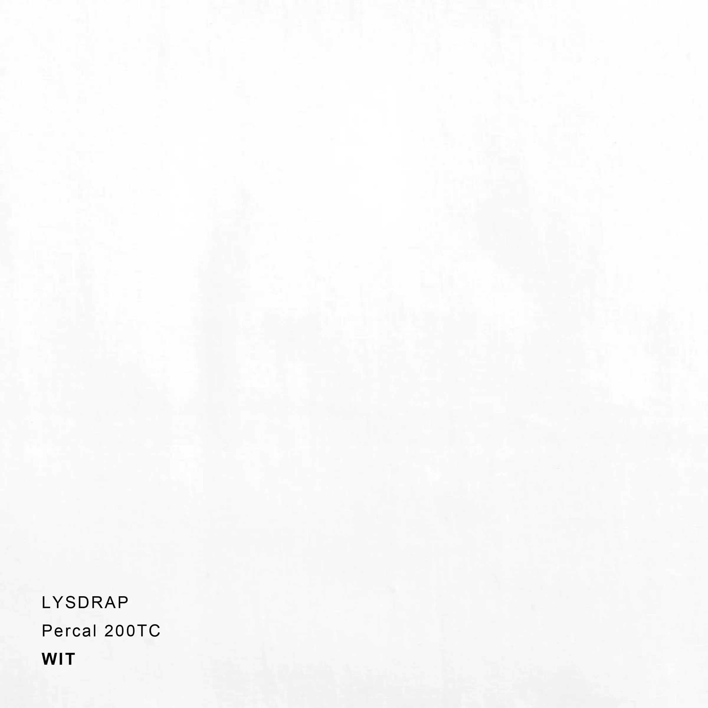 Lysdrap Hoeslaken Hoge Hoek Percal 200TC Wit