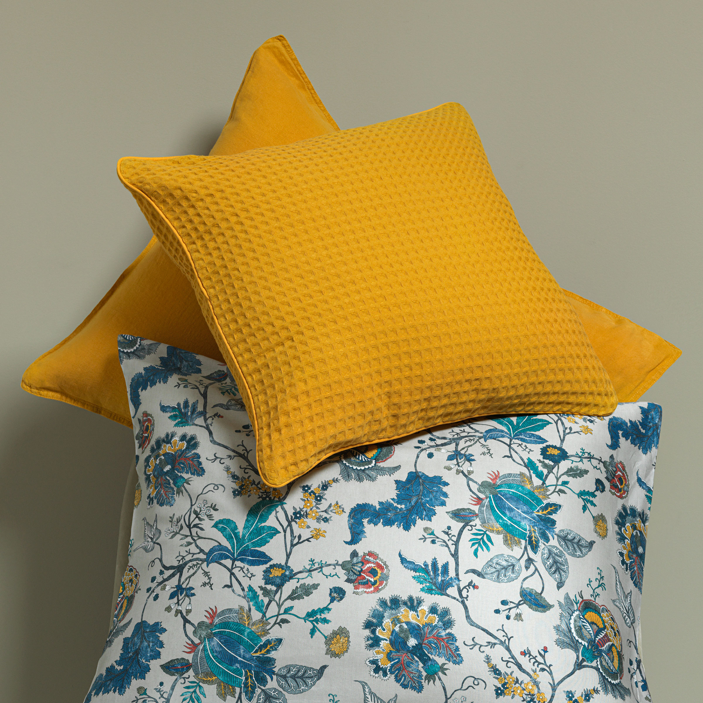 Dommelin Sierkussenhoes Bari Katoen Ambergeel