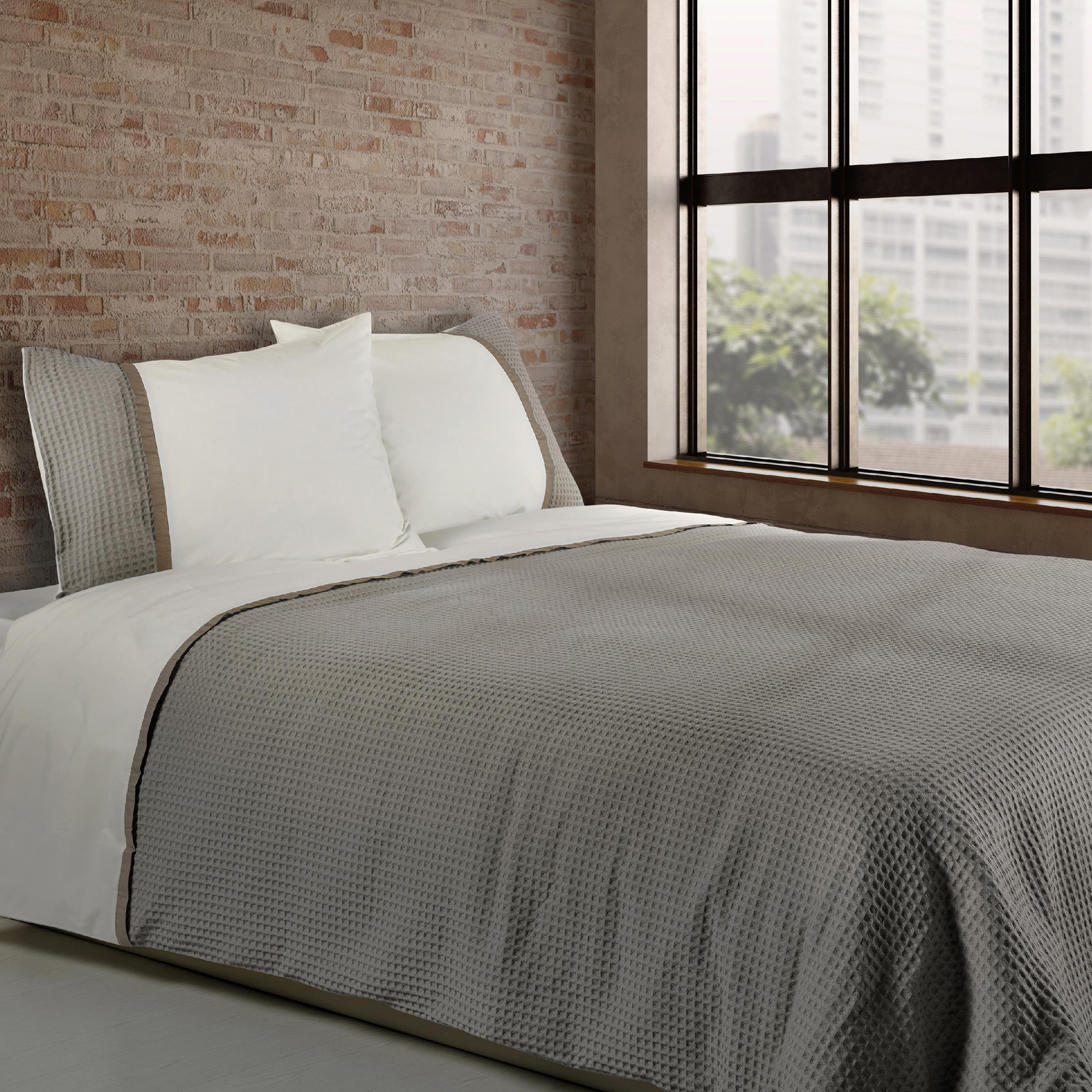 Dommelin Dekbedovertrekset Bari Percal 200TC Taupe - Nootmuskaat