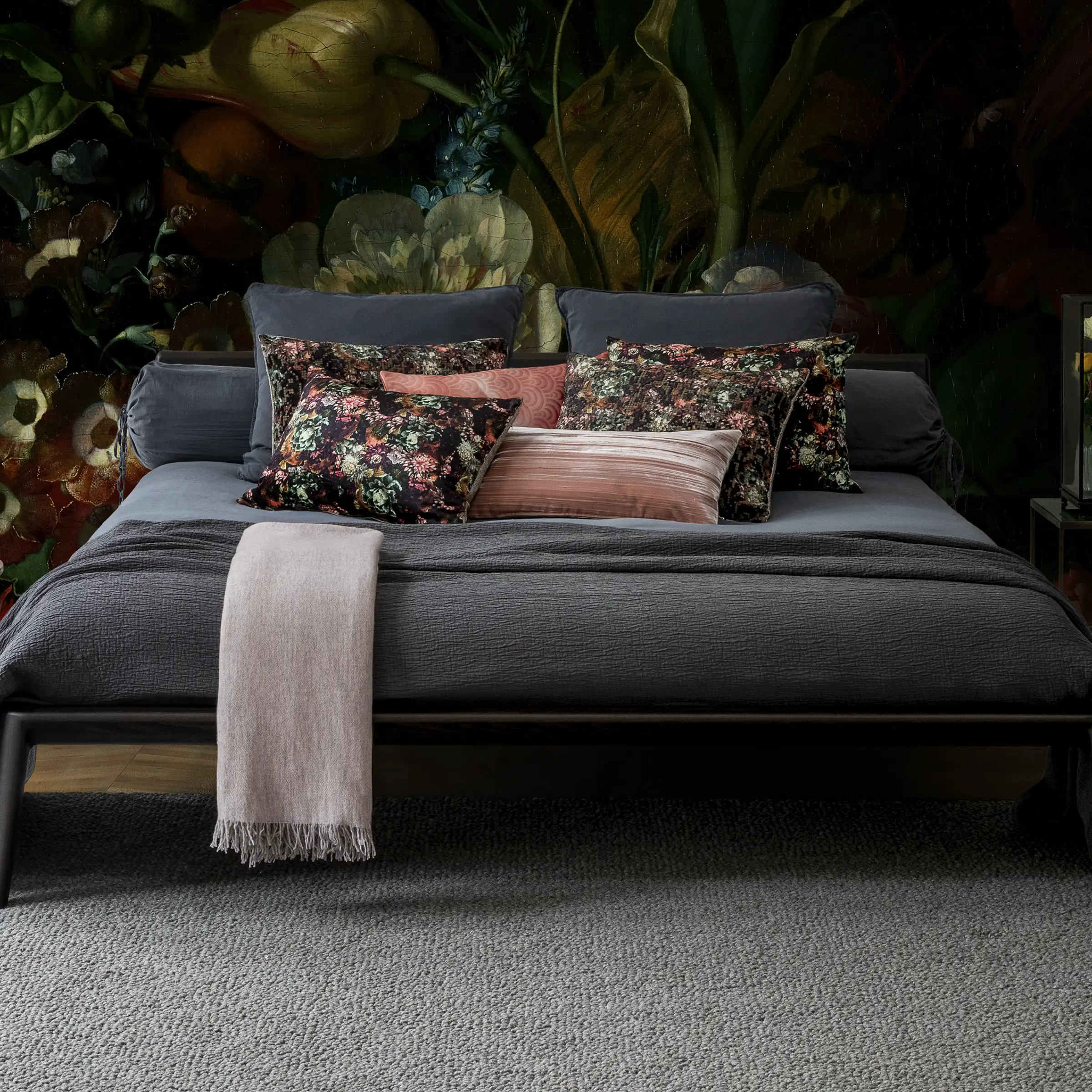 Mrs.Me Dekbedovertrekset Stilo Stonewashed Satijn 300TC Steel Grey