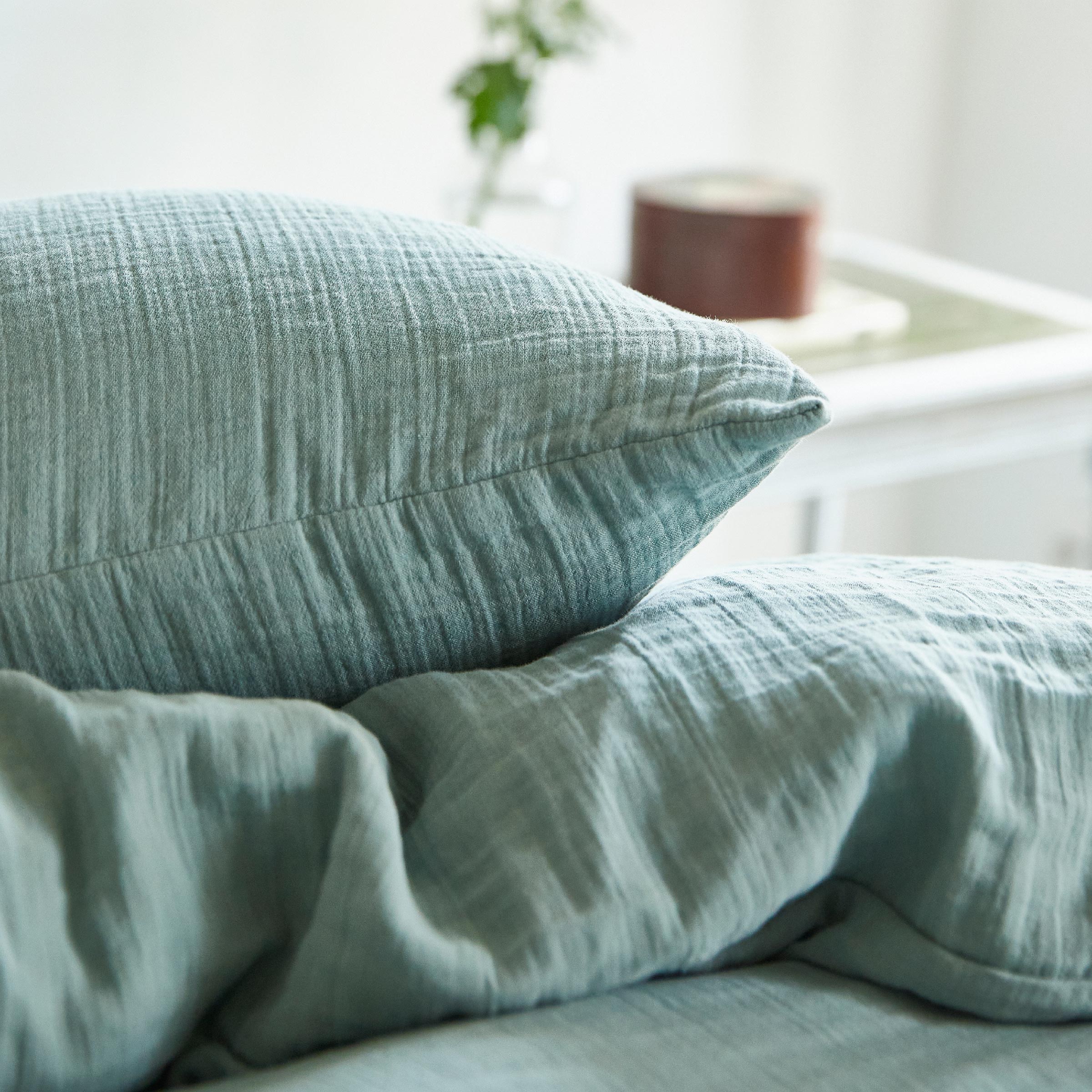 Essix Dekbedovertrek Set Tendresse Stonewashed Katoengaas 145TC Celadon 