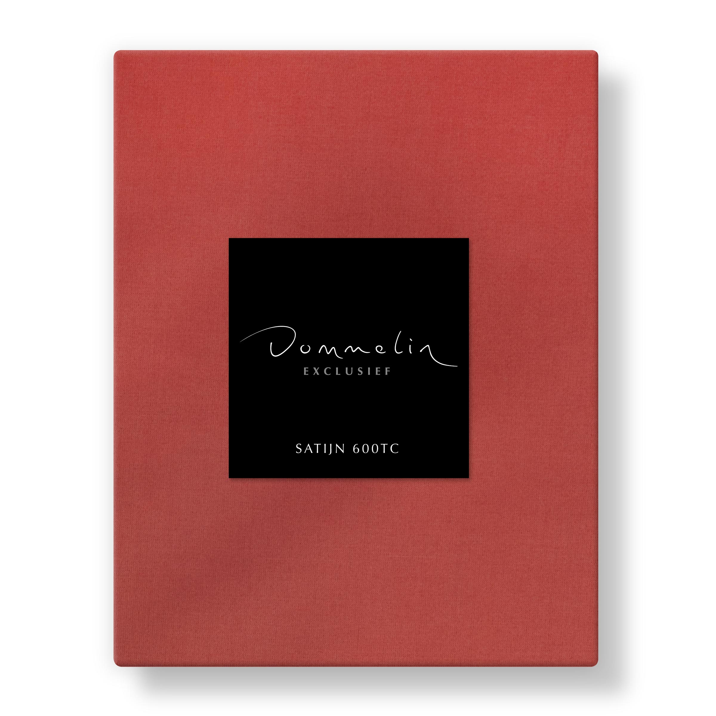 Dommelin Topper Hoeslaken Satijn 600TC Koraal