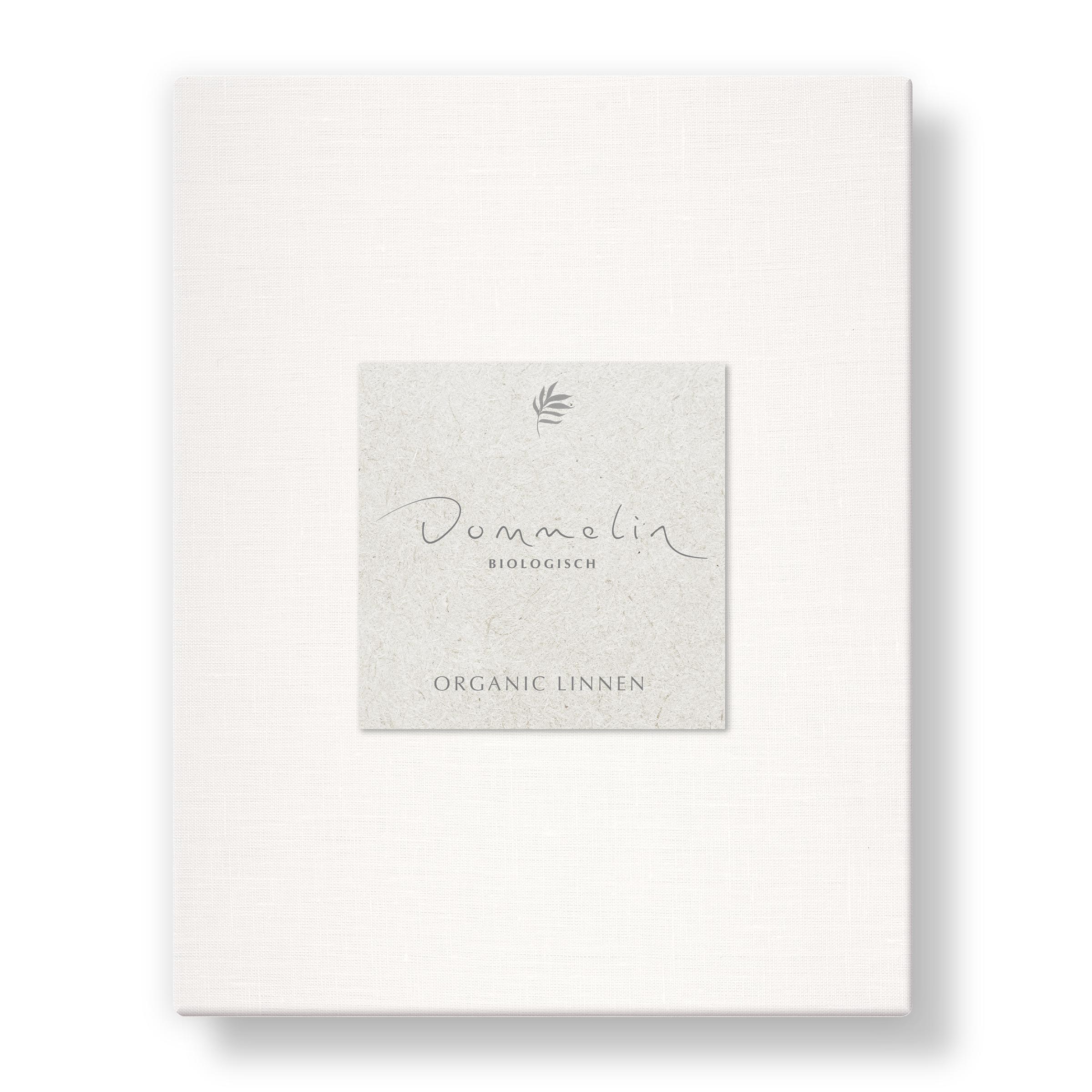 Dommelin Split Hoeslaken Organic Linnen 140TC Wit