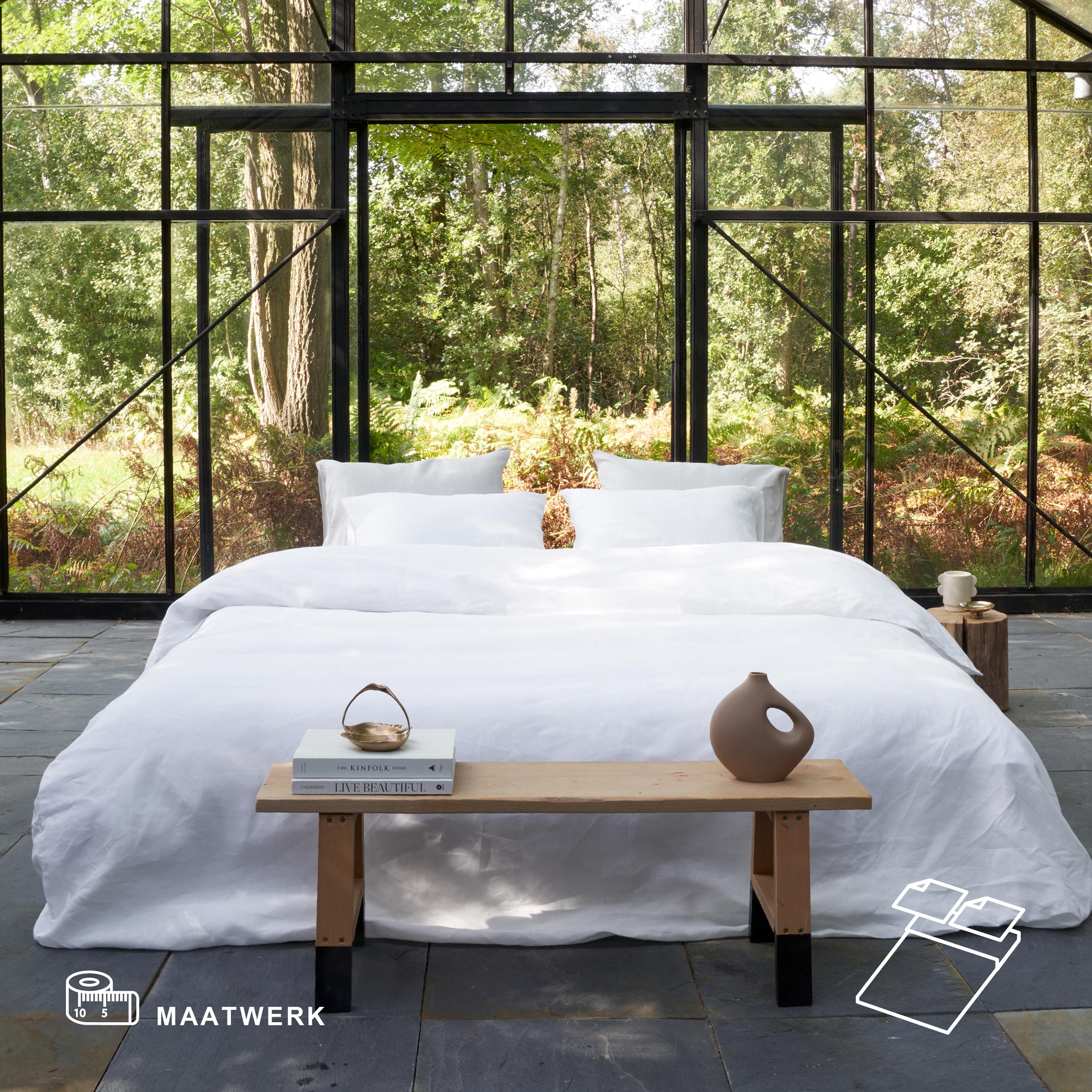 Dommelin Dekbedovertrek op Maat Organic Linnen 140TC