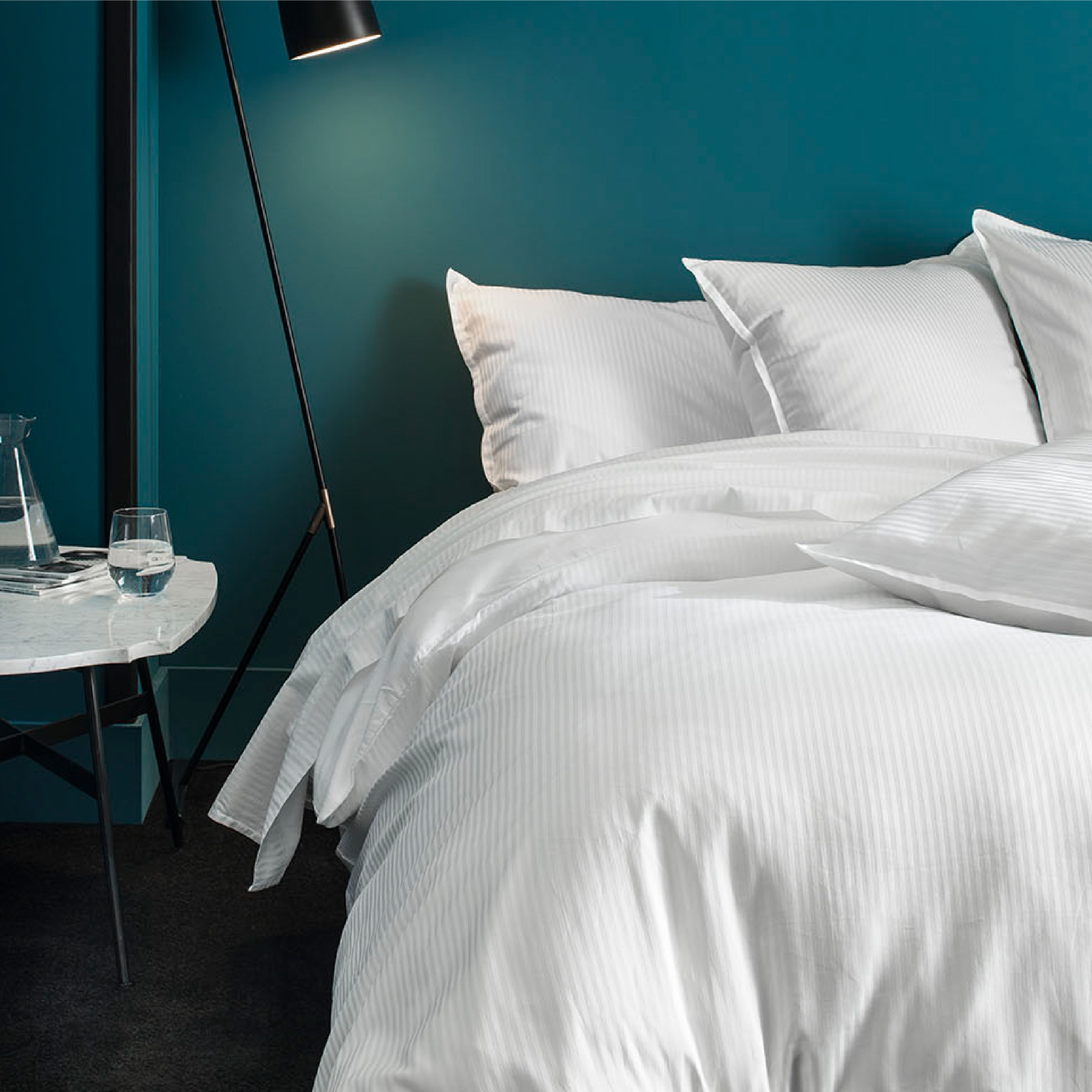 Essix Dekbedovertrek Set Grand Hotel Jacquard Satijn 300TC Wit 