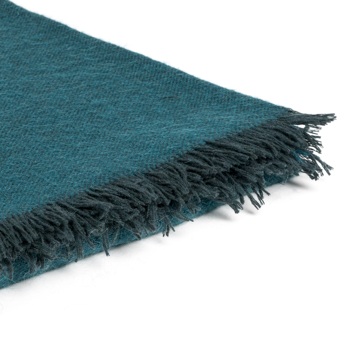 Mrs.Me Deken Archive Wol Mix Dark Petrol 170 x 220 cm