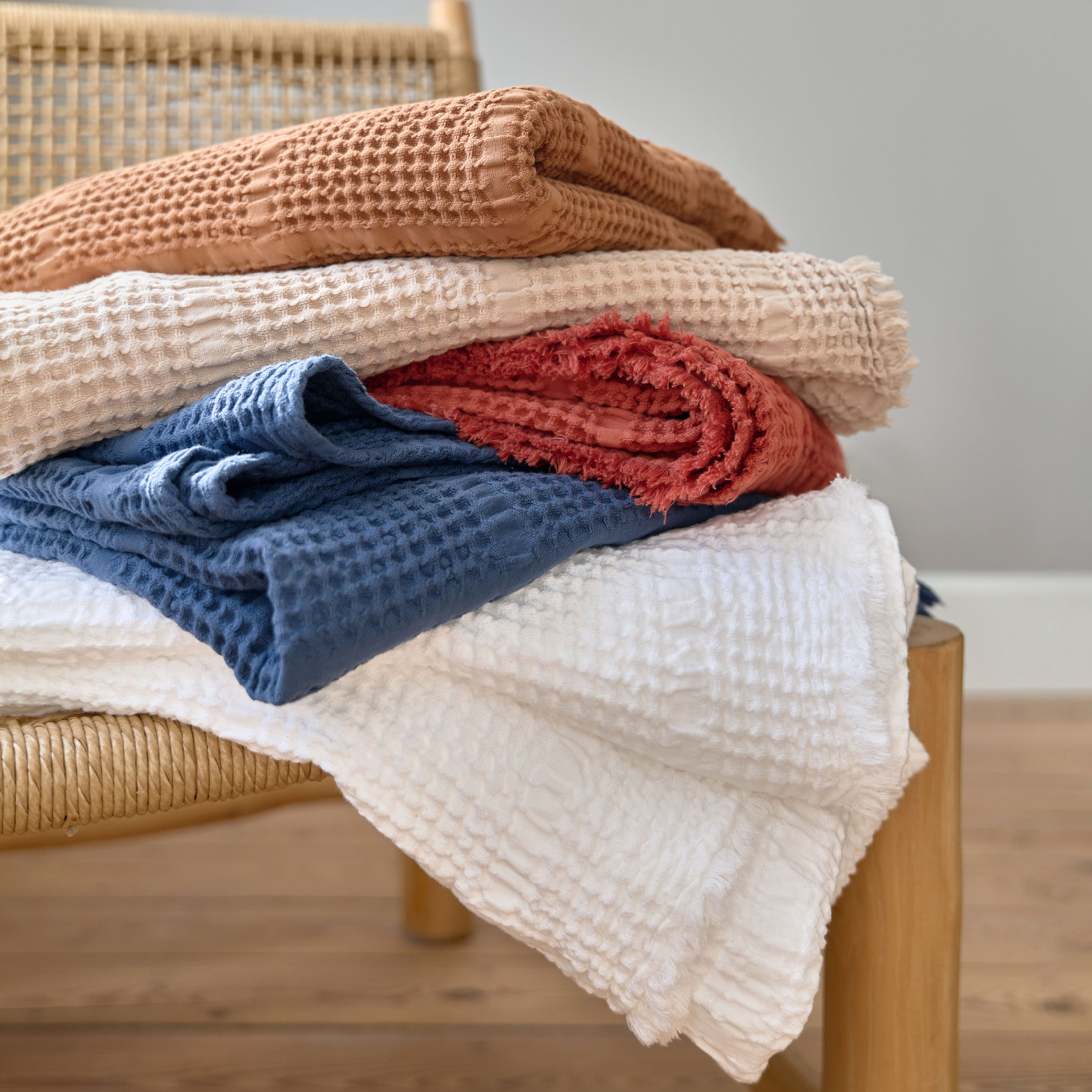 Essix Sprei Yogi Katoen Wit 240 x 260 cm