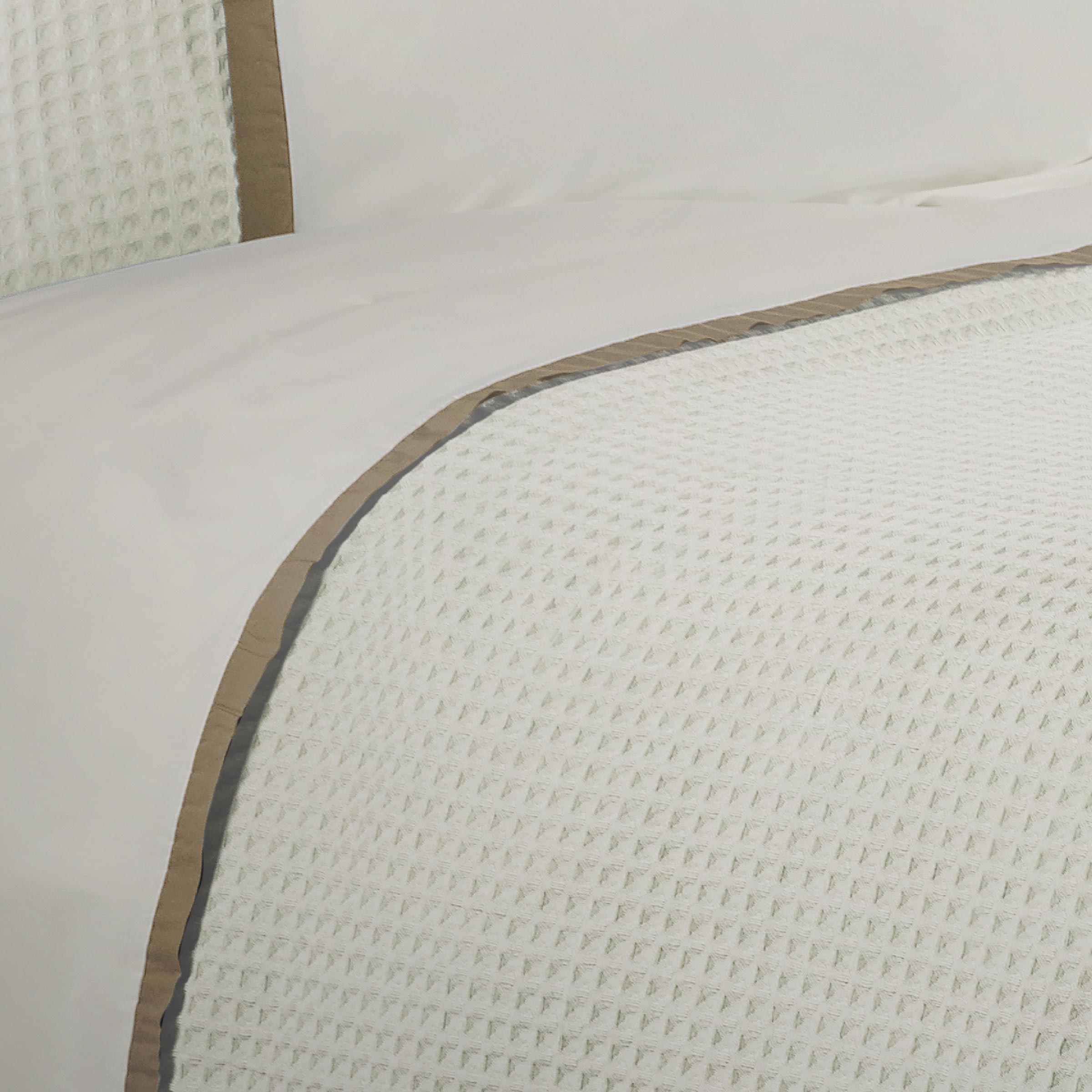 Dommelin Dekbedovertrekset Bari Percal 200TC Ecru - Kaki