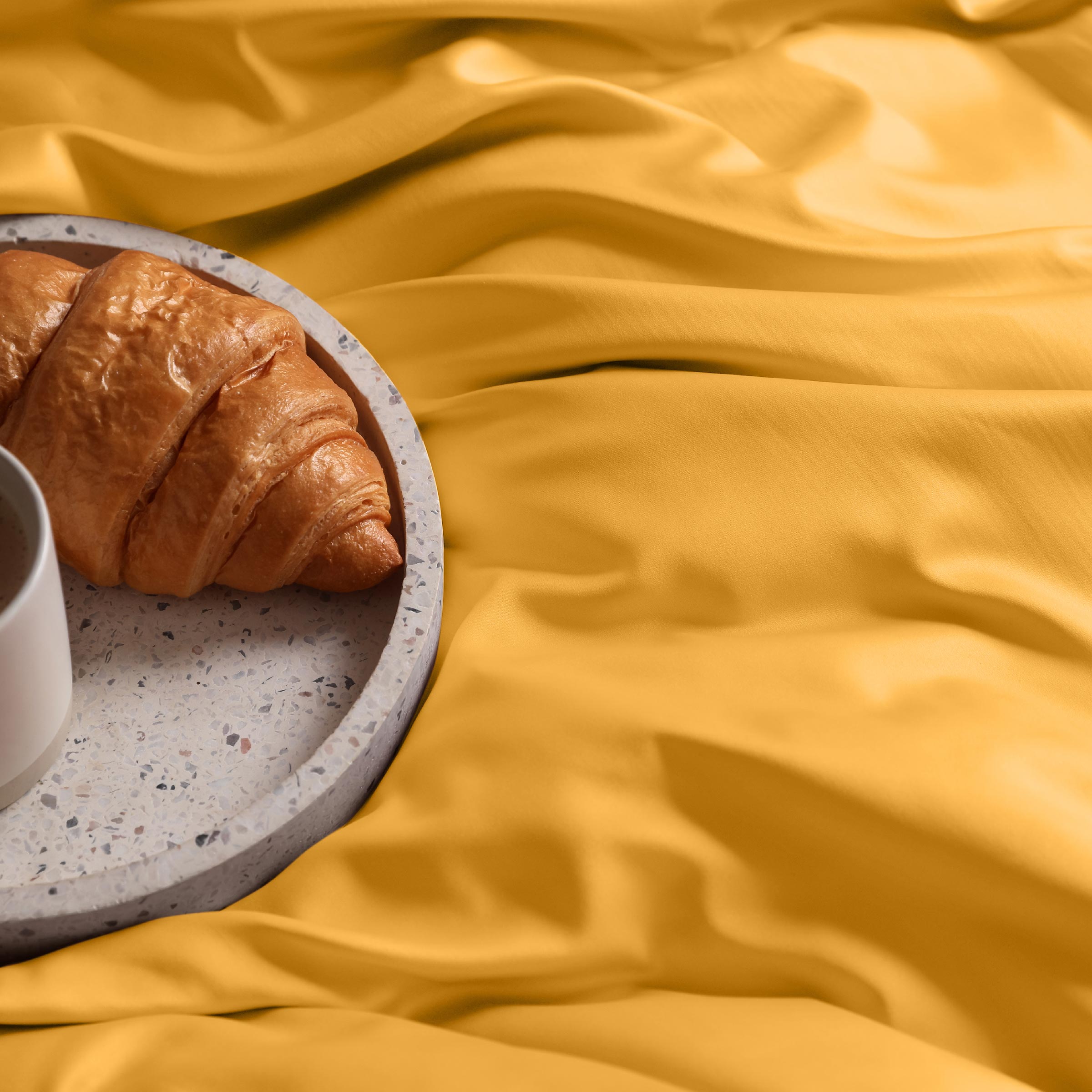 Dommelin Dekbedovertrek Set Satijn 300TC Okergeel 