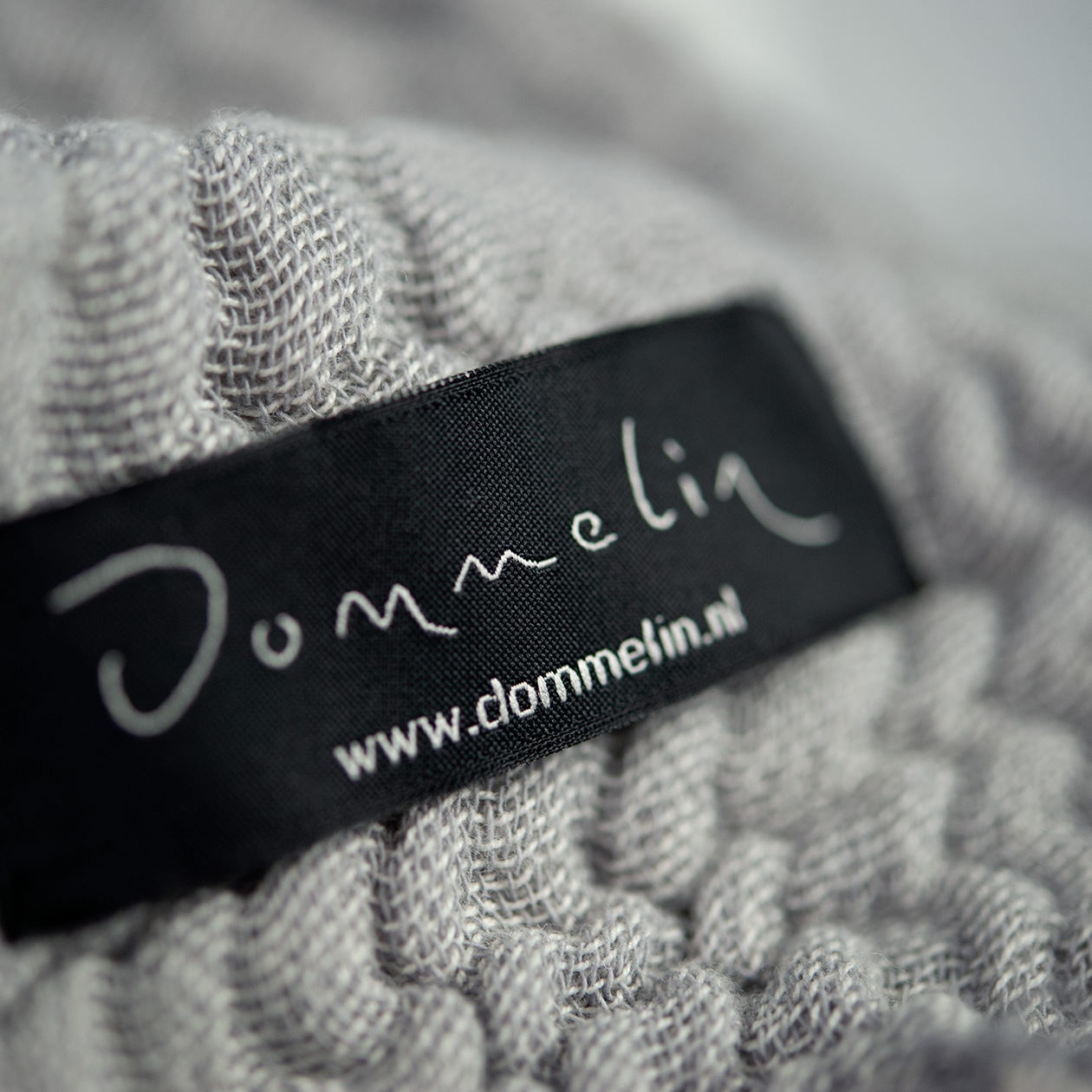 Dommelin Plaid Fame Katoen Grijs - Lichtgrijs 130 x 180 cm