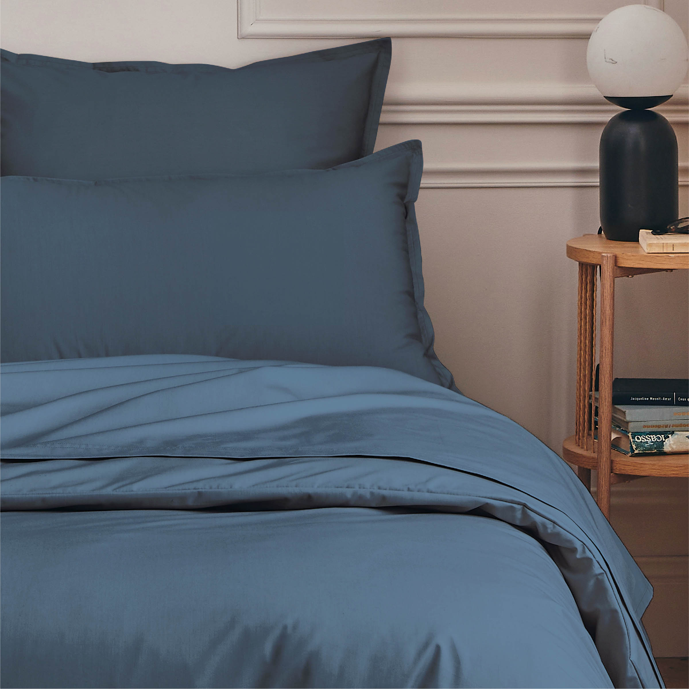 Essix Dekbedovertrek Premiere Percal 200TC Bleu Nuit