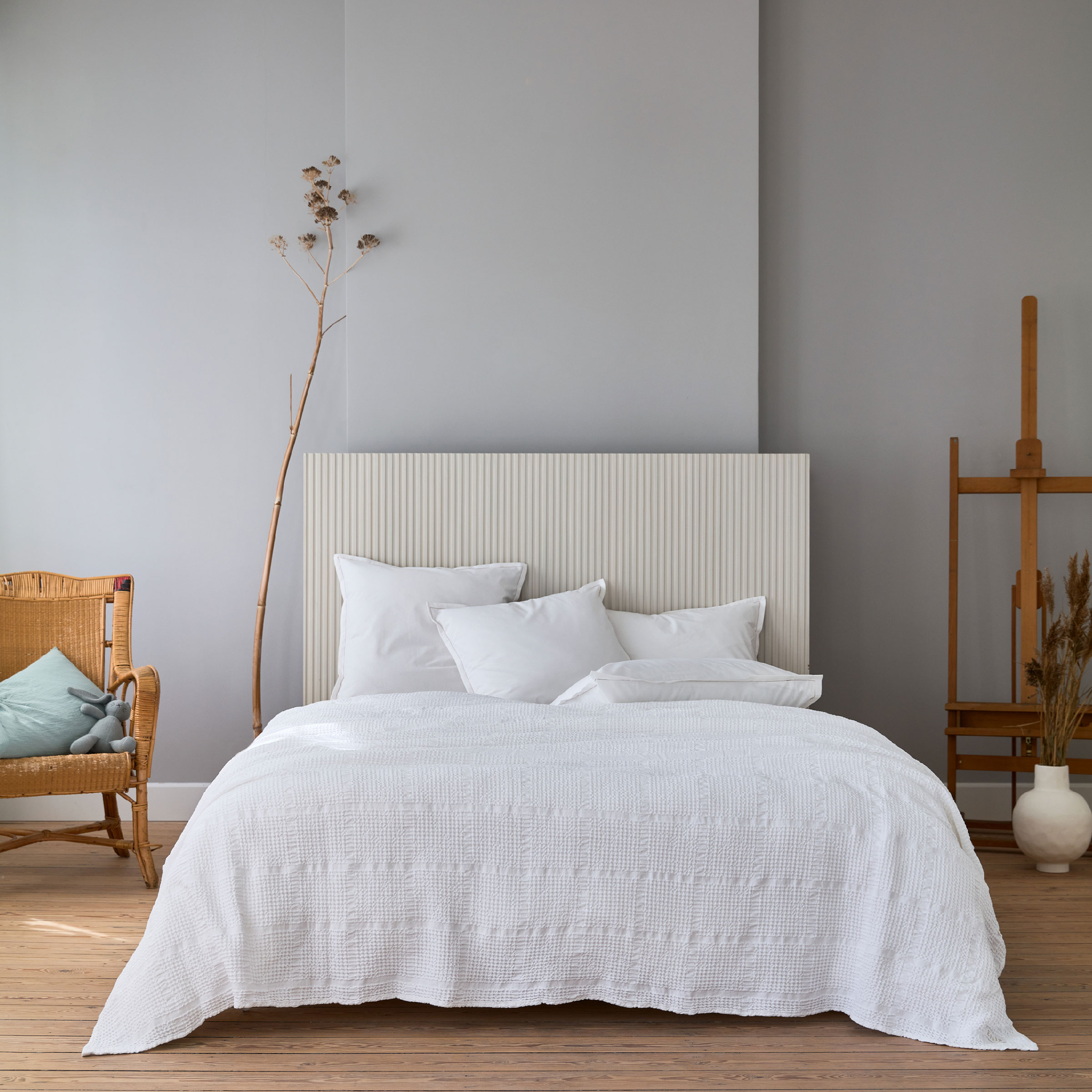 Essix Sprei Yogi Katoen Wit 240 x 260 cm