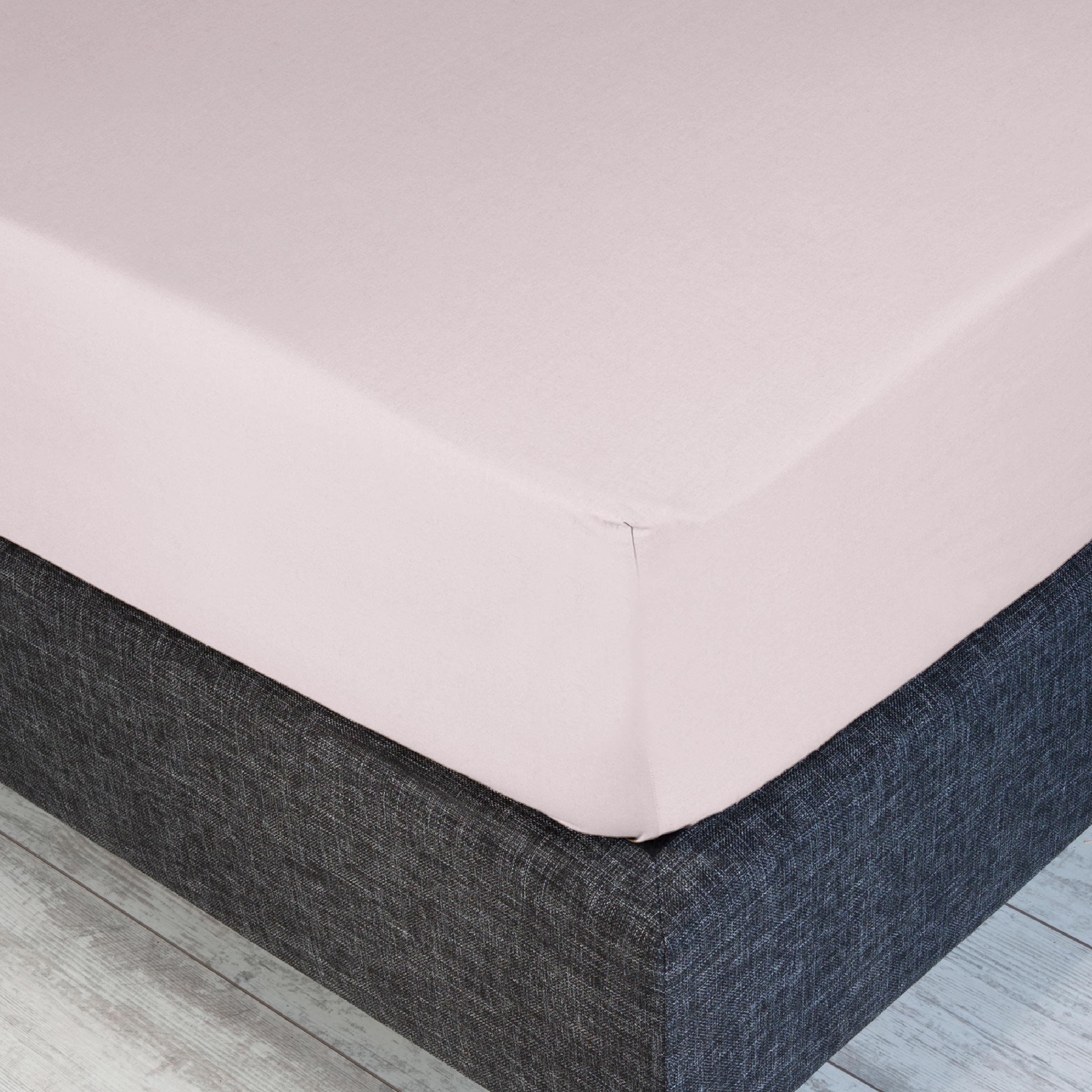 Dommelin Split Hoeslaken Percal 200TC Lichtroze