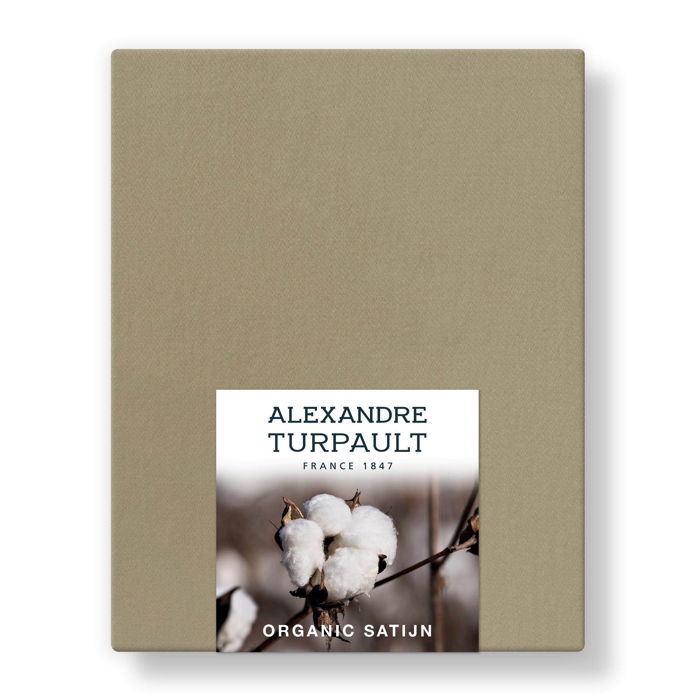 Alexandre Turpault Hoeslaken Teophile Organic Satijn 300TC Desert