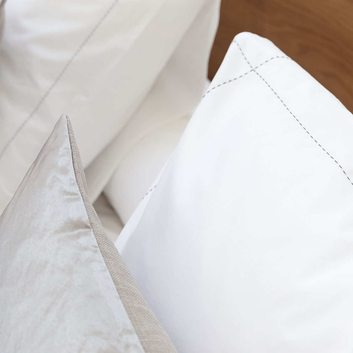 Mrs.Me Kussensloop Apex Percal 400TC Wit 60 x 70 cm