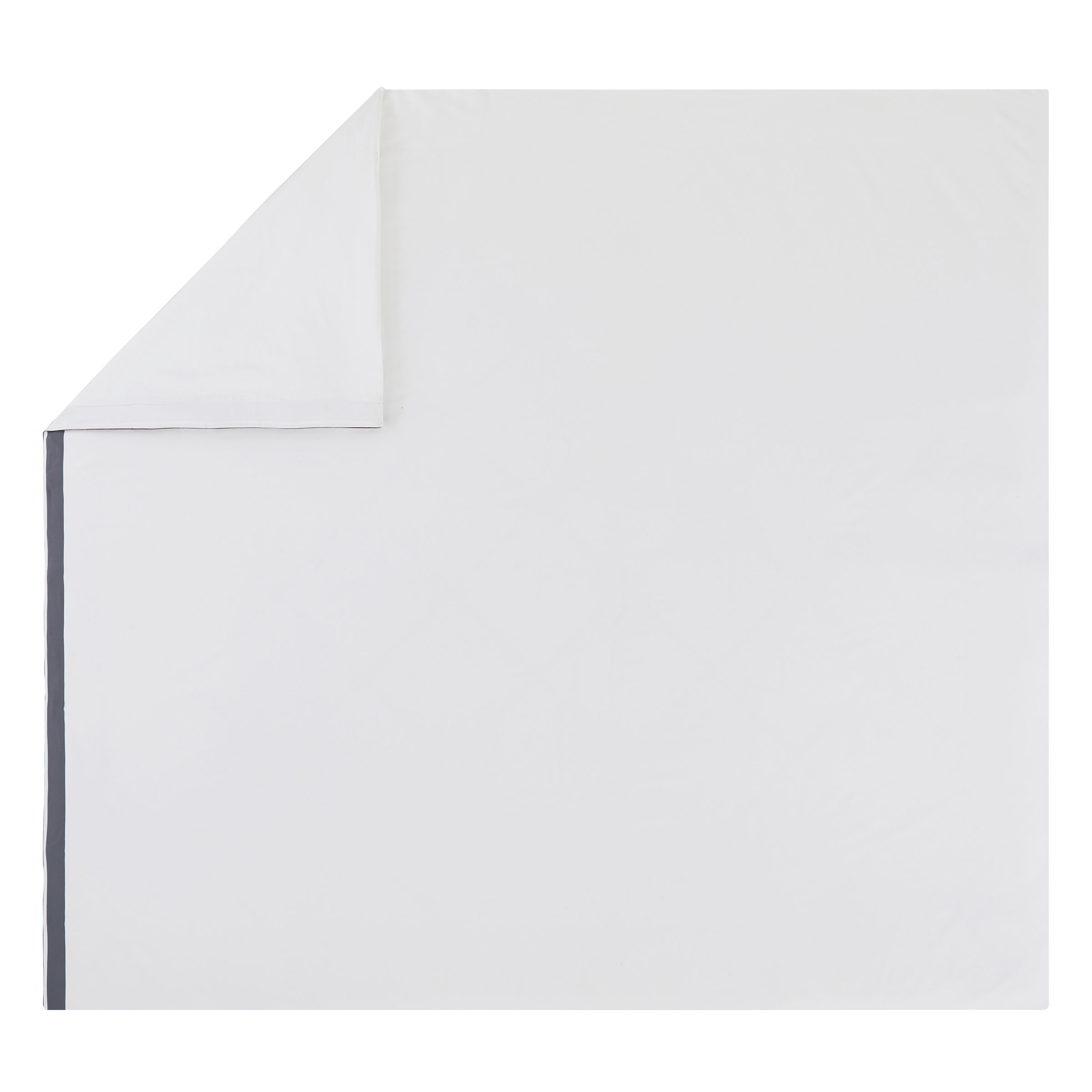 Alexandre Turpault Dekbedovertrek Marceau Organic Satijn 300TC Wit - Marine