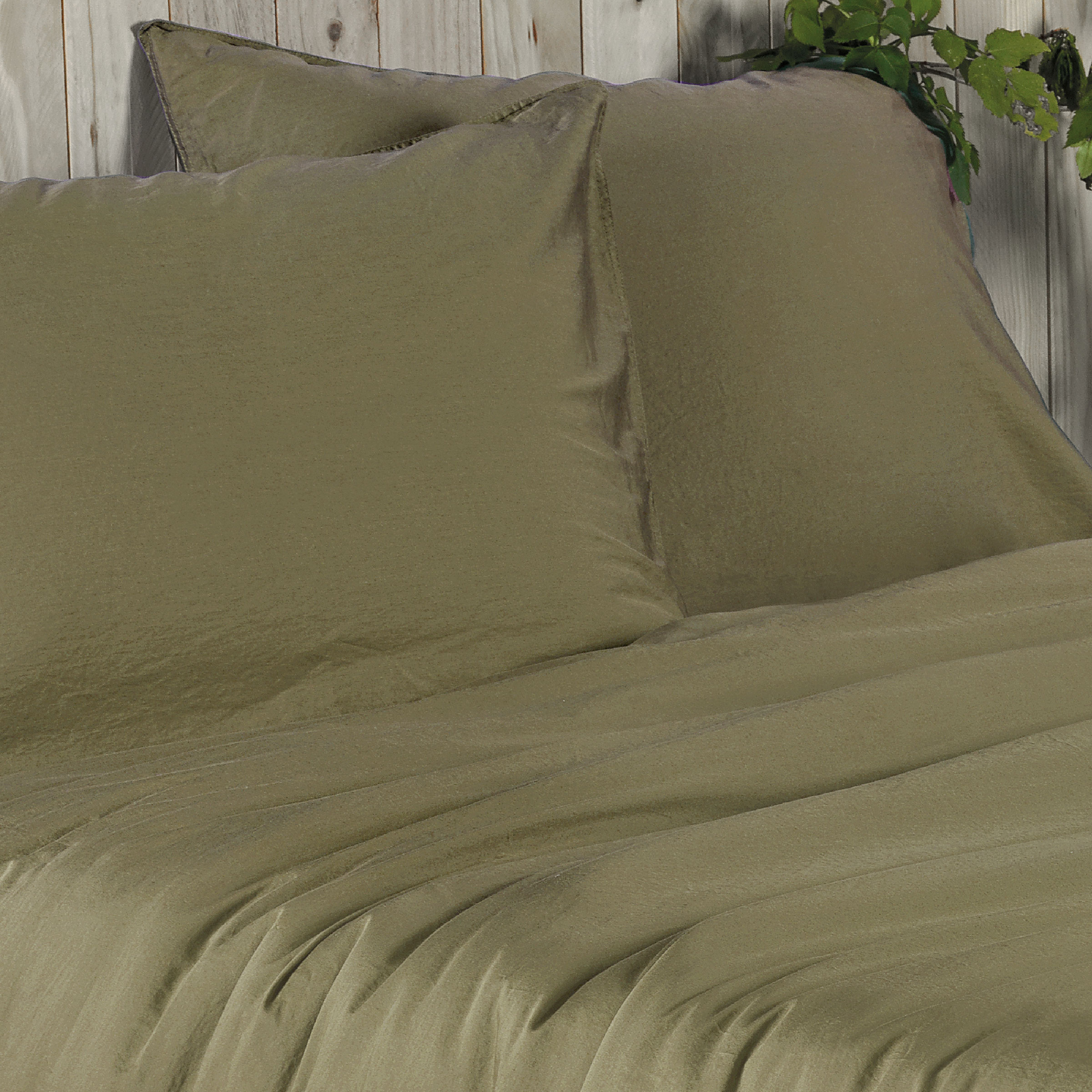 Dommelin Dekbedovertrekset Lavado Stonewashed Satijn 300TC Brons