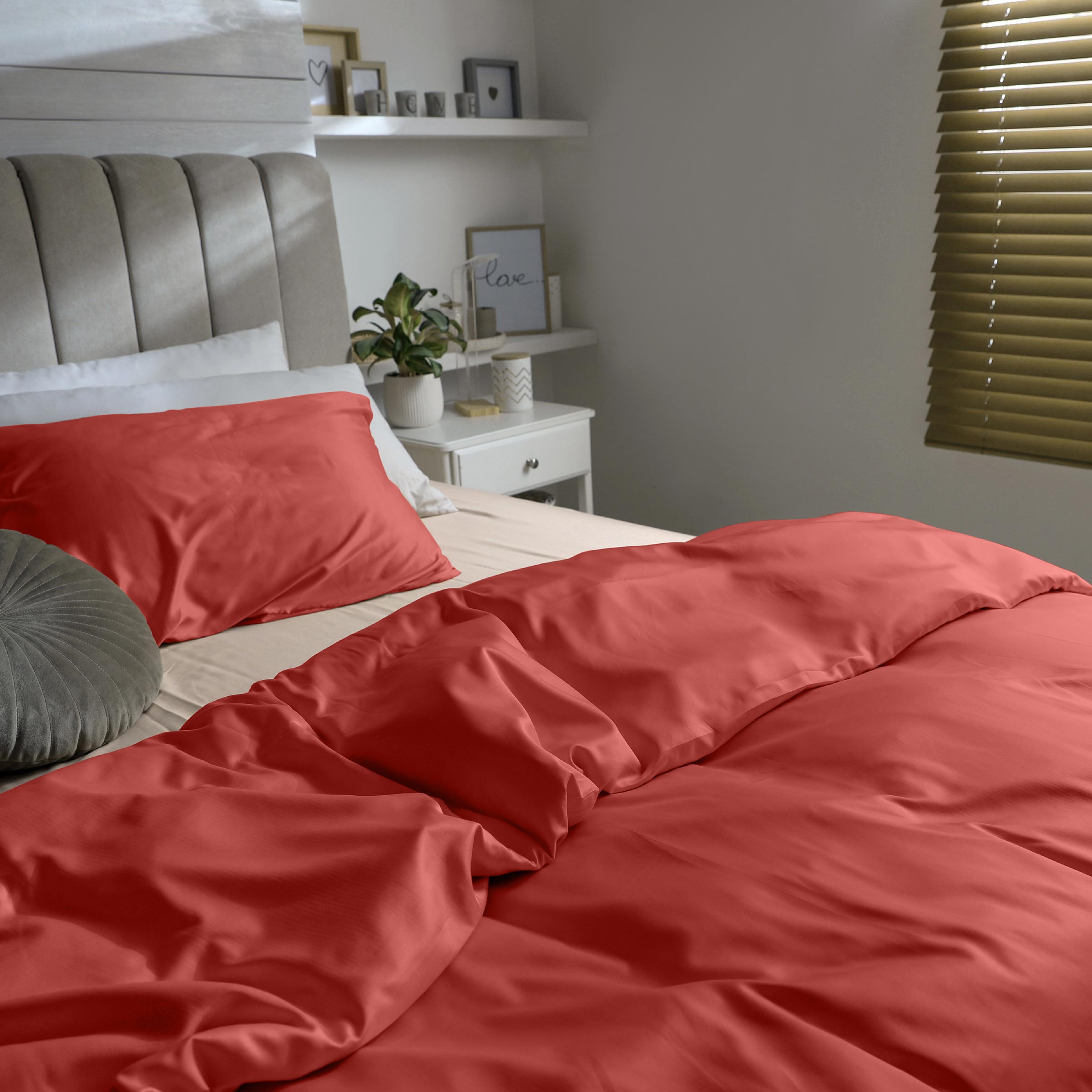 Dommelin Dekbedovertrek Satijn 300TC Terracotta