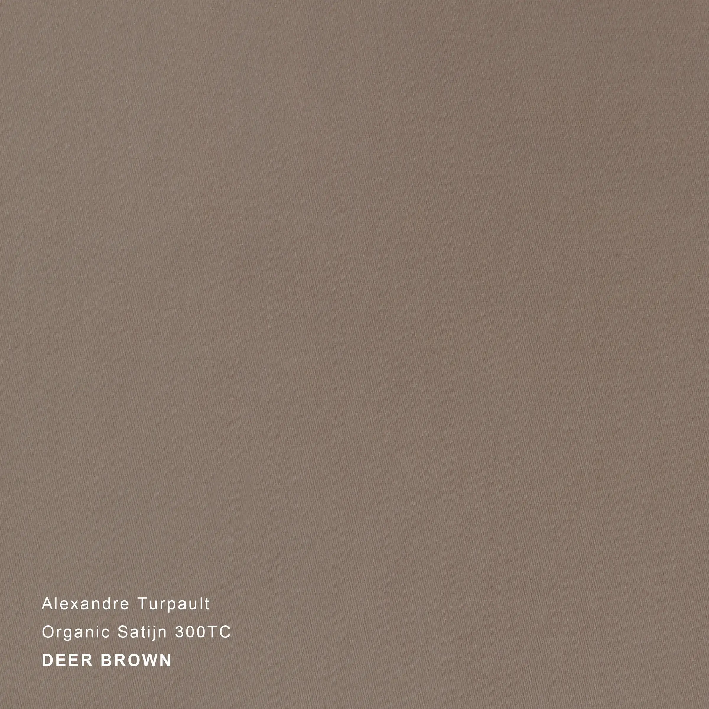 Alexandre Turpault Hoeslaken Teophile Organic Satijn 300TC Deer Brown